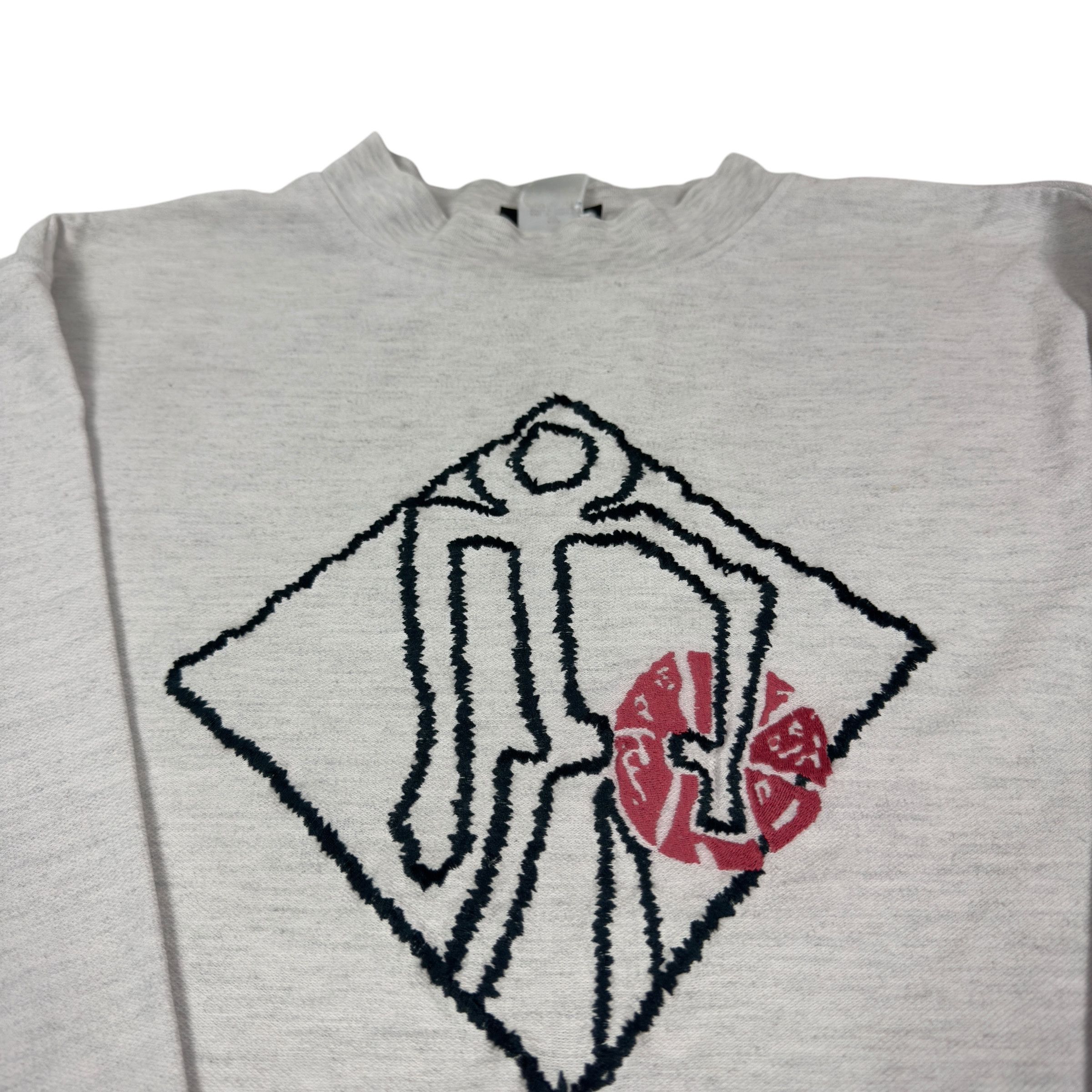 Adidas × Vintage Adidas Men Gray Streetball Embroidered Pullover Sweatshirt L Size US L / EU 52-54 / 3 - 3 Thumbnail