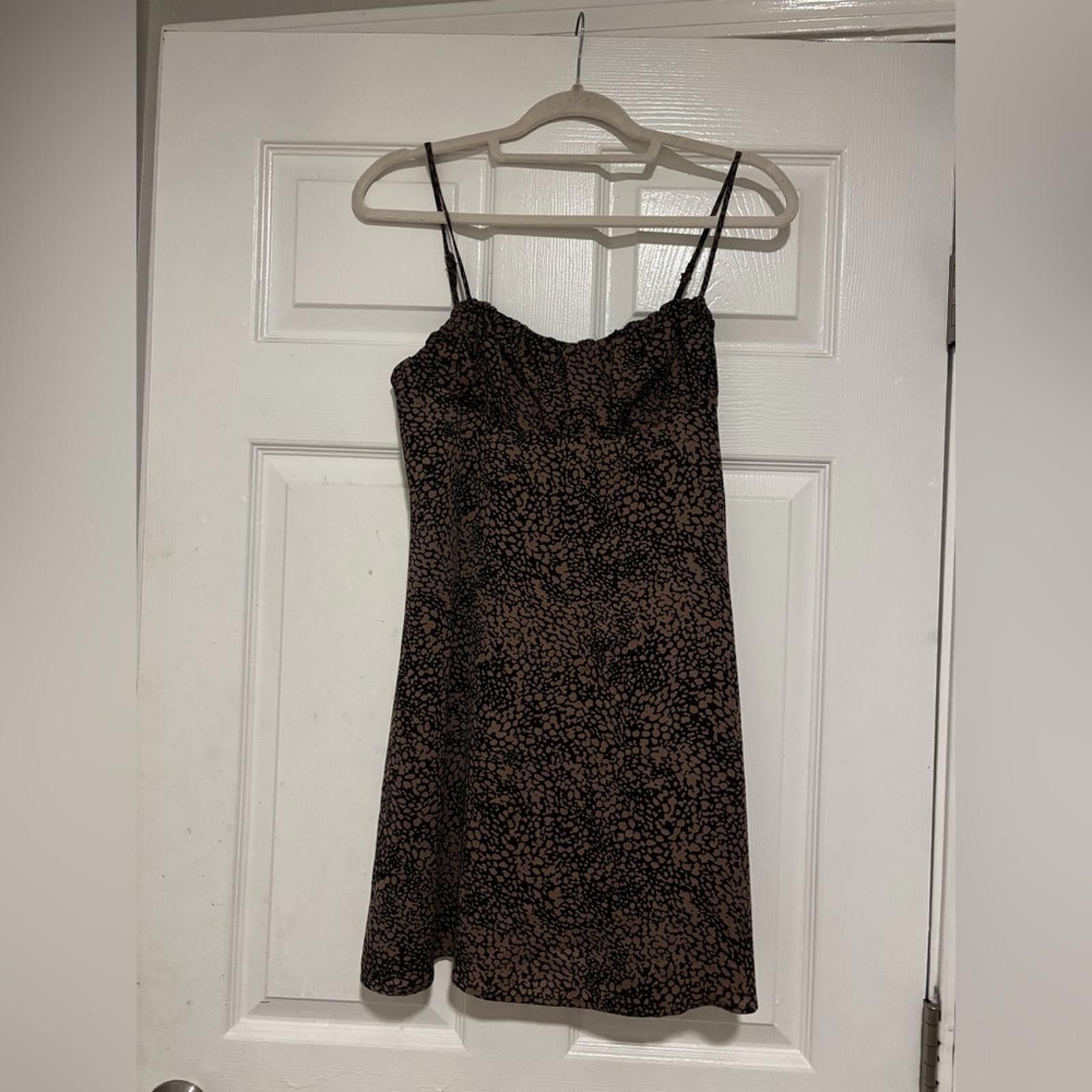 urban outfitters brown mini dress BDG Max Plaid Mini Dress