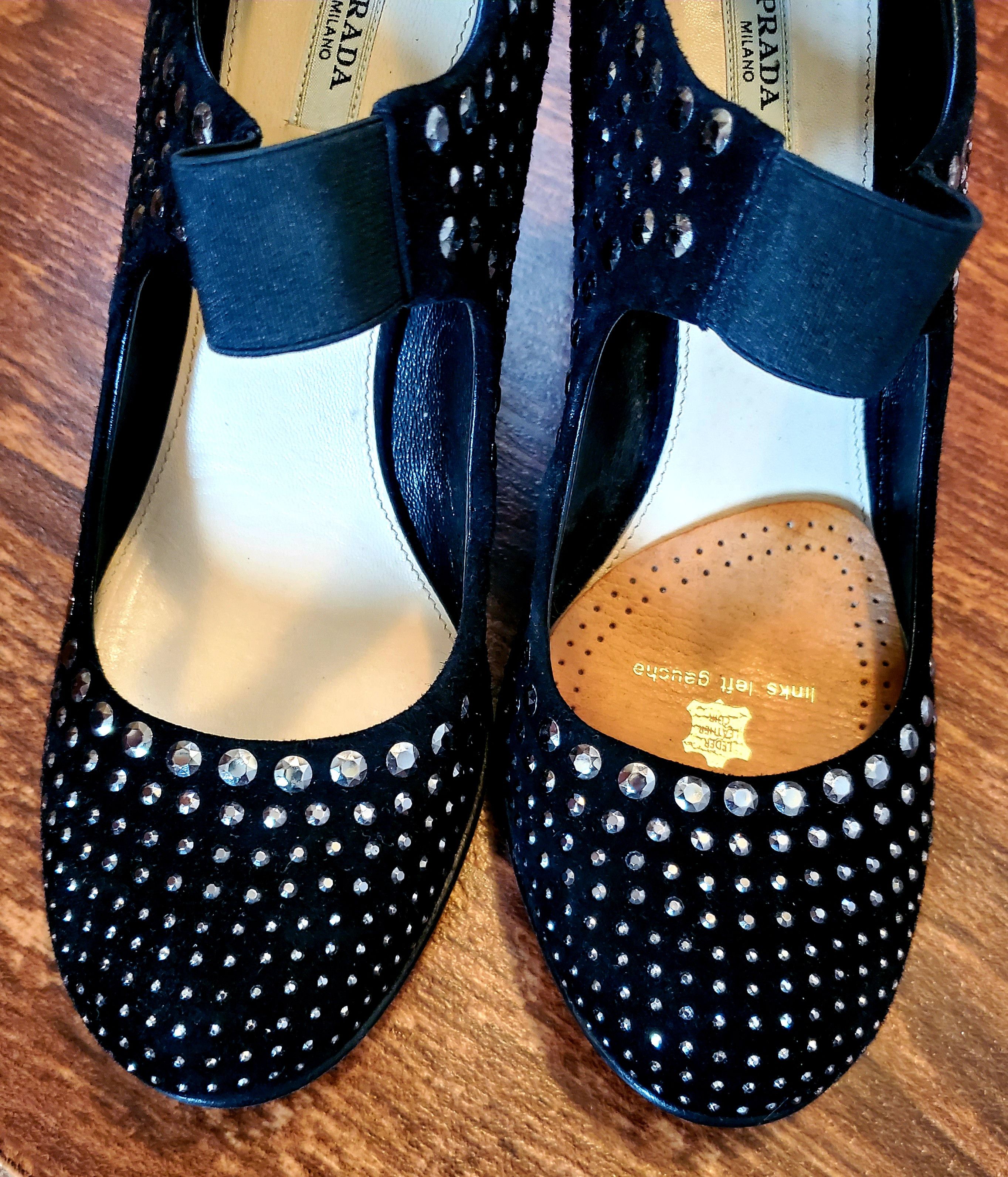 Prada Escarpins mary jane Prada Noir 37 perfect condition Size US 7 / IT 37 - 6 Thumbnail
