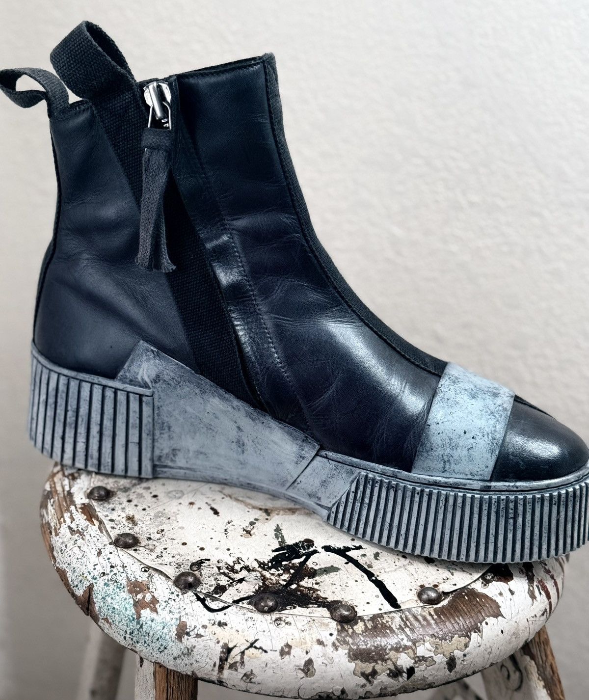 Boris Bidjan Saberi BBS Bamba 3.1 high top zip sneaker Size US 12 / EU 45 - 6 Thumbnail