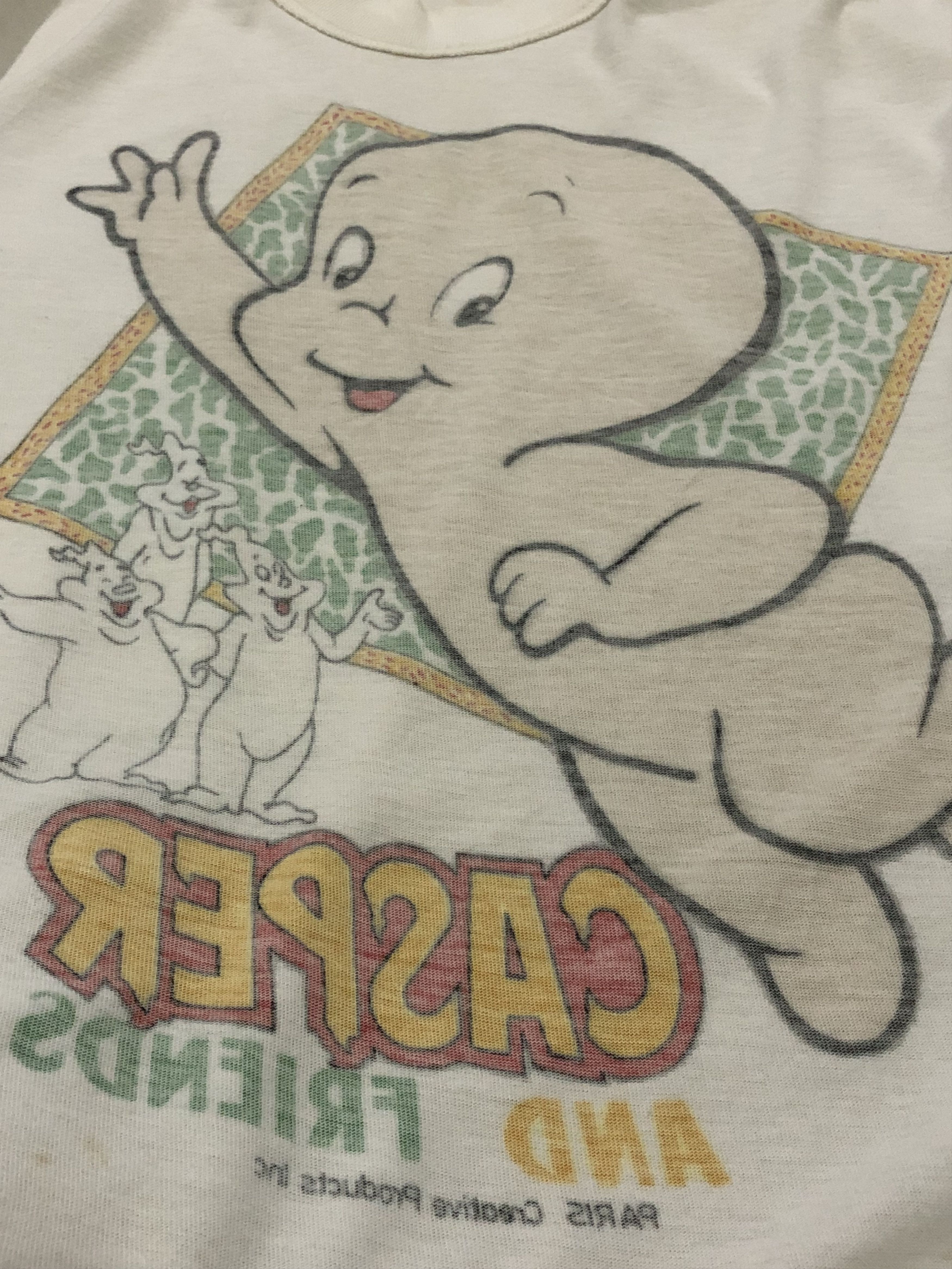Cartoon Network Vintage Casper The Friendly Ghost 90s Cartoon Graphic Size US L / EU 52-54 / 3 - 8 Thumbnail