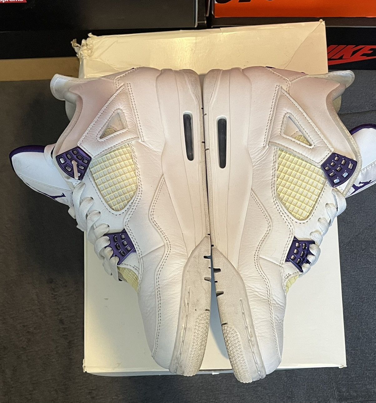 Jordan Brand Air Jordan 4 Retro 'Purple Metallic' Size US 9.5 / EU 42-43 - 3 Thumbnail