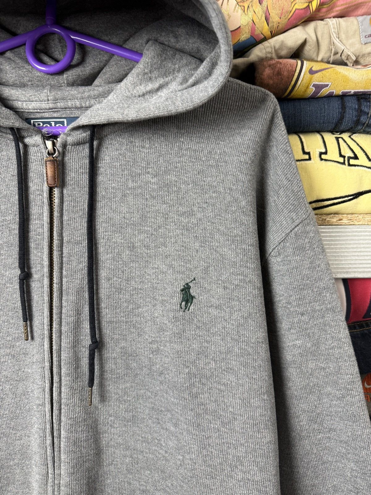 Polo Ralph Lauren Polo Ralph Lauren Zip Hoodie Vintage RL Pullover 90s Size US XL / EU 56 / 4 - 4 Thumbnail