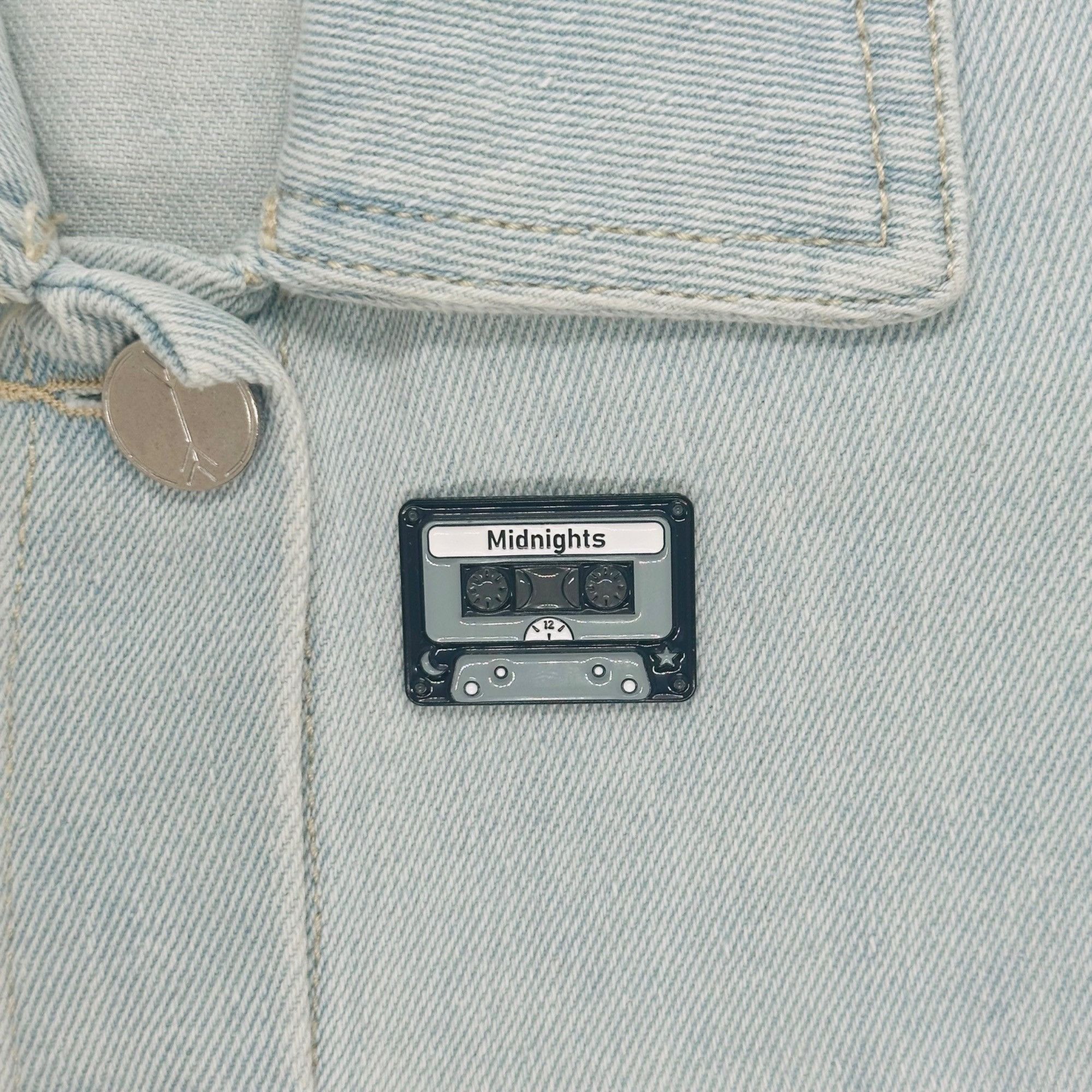 Other ✨Midnights Album Tape Taylor Swift Enamel Pin Badge Album Co Size ONE SIZE - 1 Thumbnail