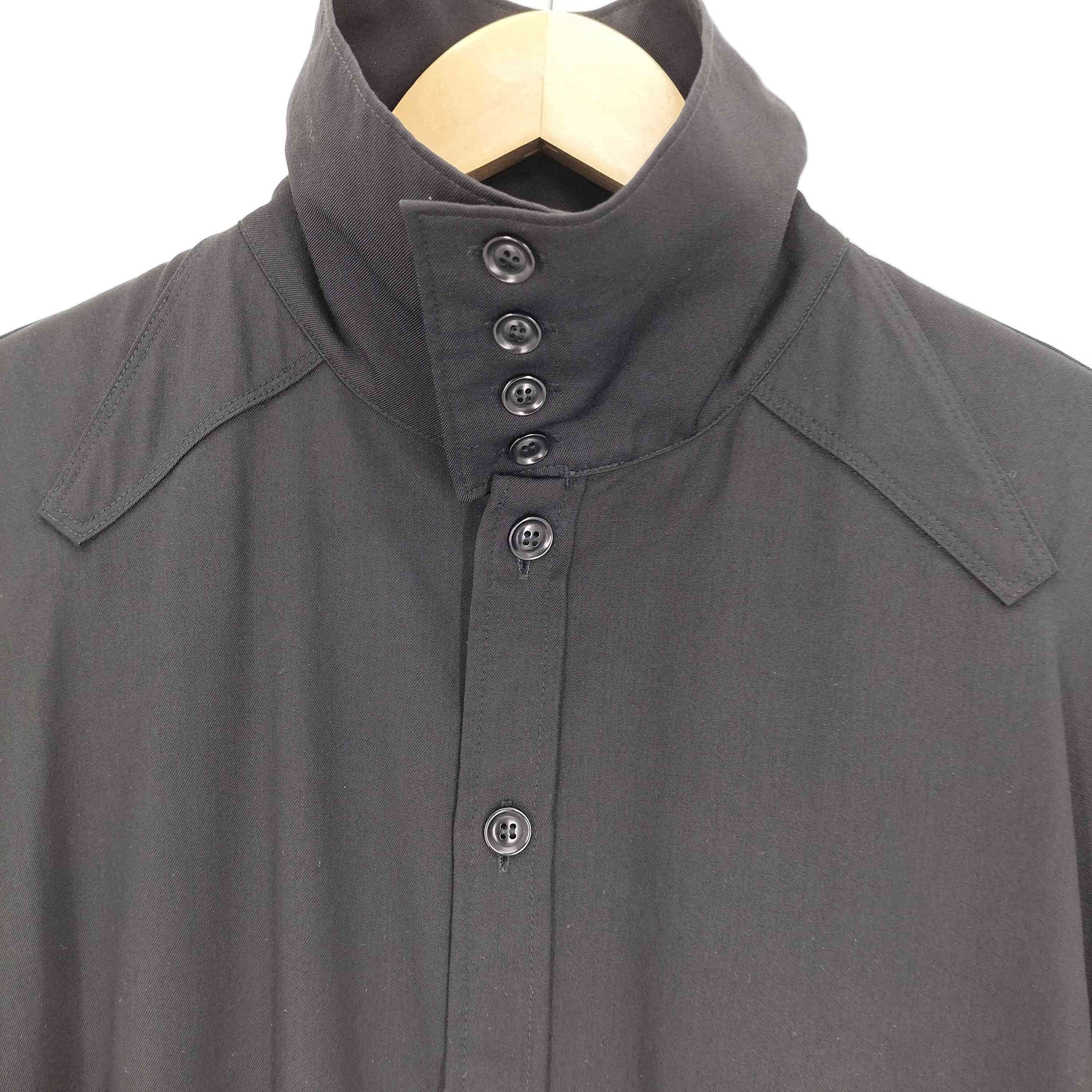 Yohji Yamamoto Yohji Yamamoto POUR HOMME 17AW WOOL GABARDINE stand collar Size US L / EU 52-54 / 3 - 3 Thumbnail