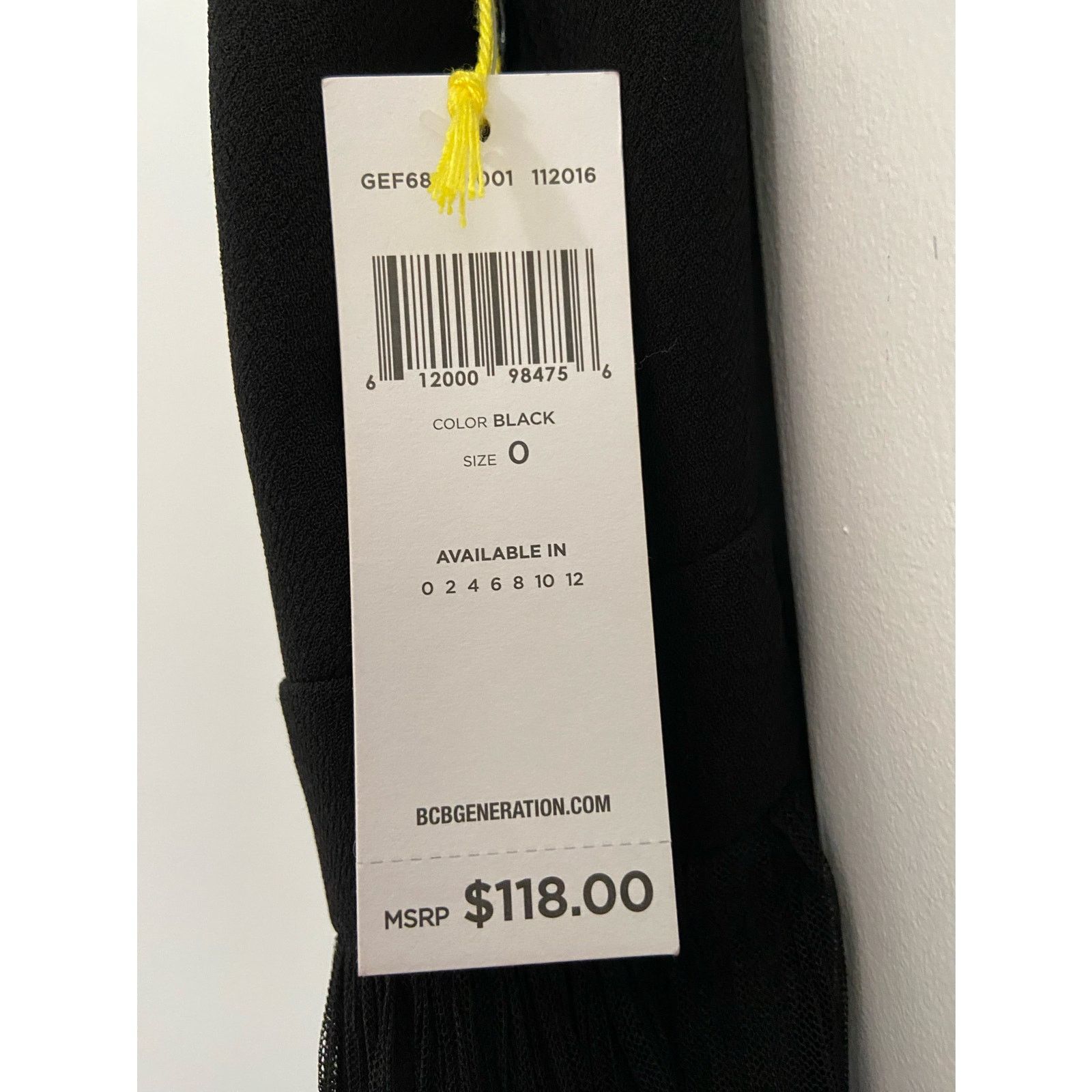 Bcbgmaxazria NWT BCBGeneration Lace Sleeveless Little Black Dress Size 0 Size XS / US 0-2 / IT 36-38 - 8 Thumbnail