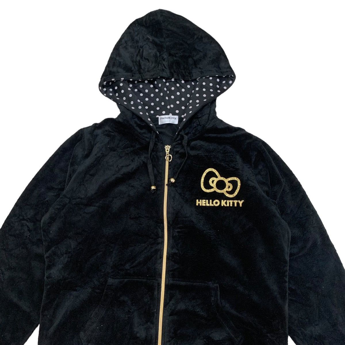Cartoon Network Vintage Hello Kitty Big Logo Velvet Hoodie Sweater Size M / US 6-8 / IT 42-44 - 5 Thumbnail