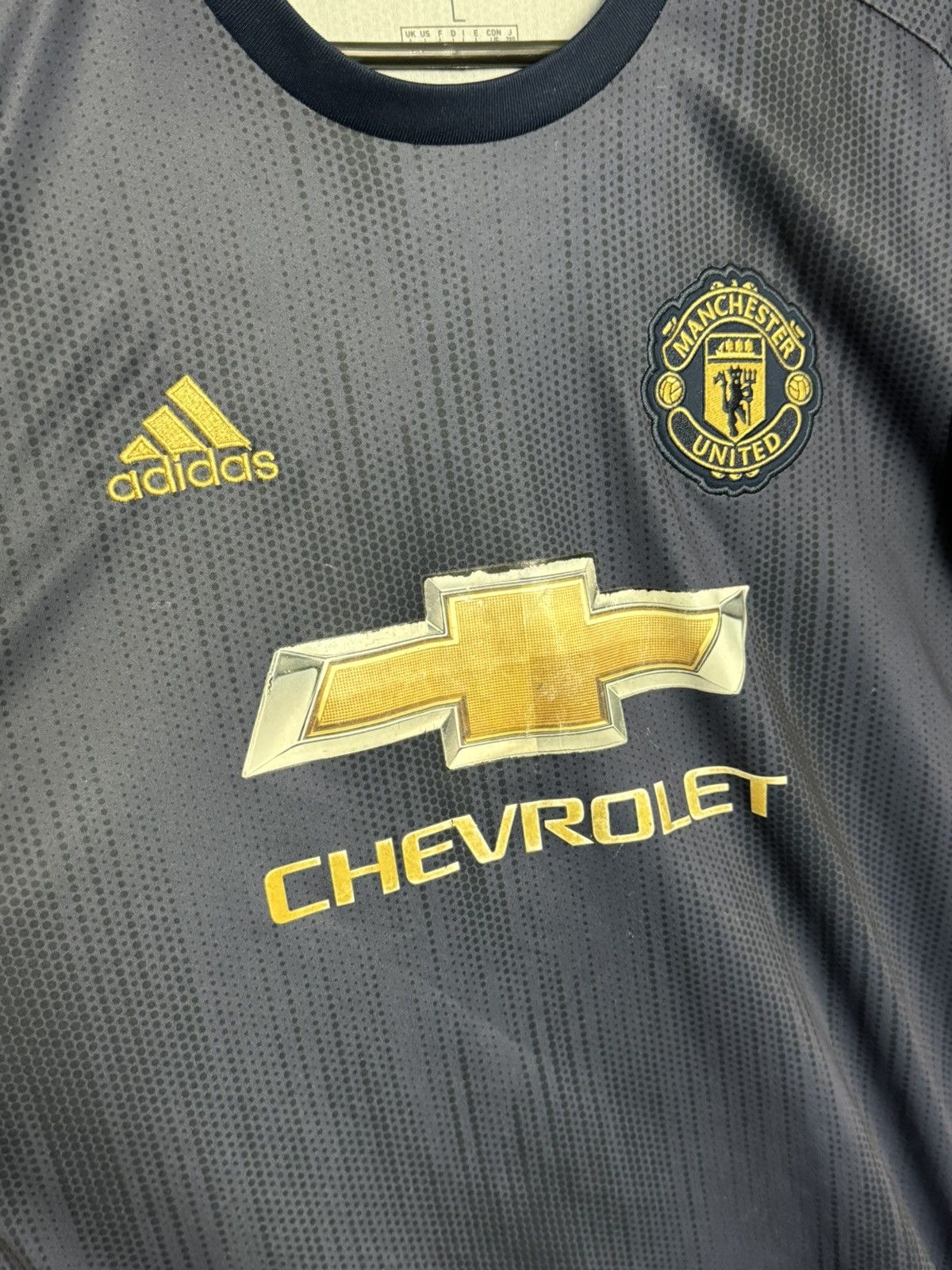 Adidas Manchester United 18/19 Third Football Jersey T-Shirt Size US L / EU 52-54 / 3 - 3 Thumbnail