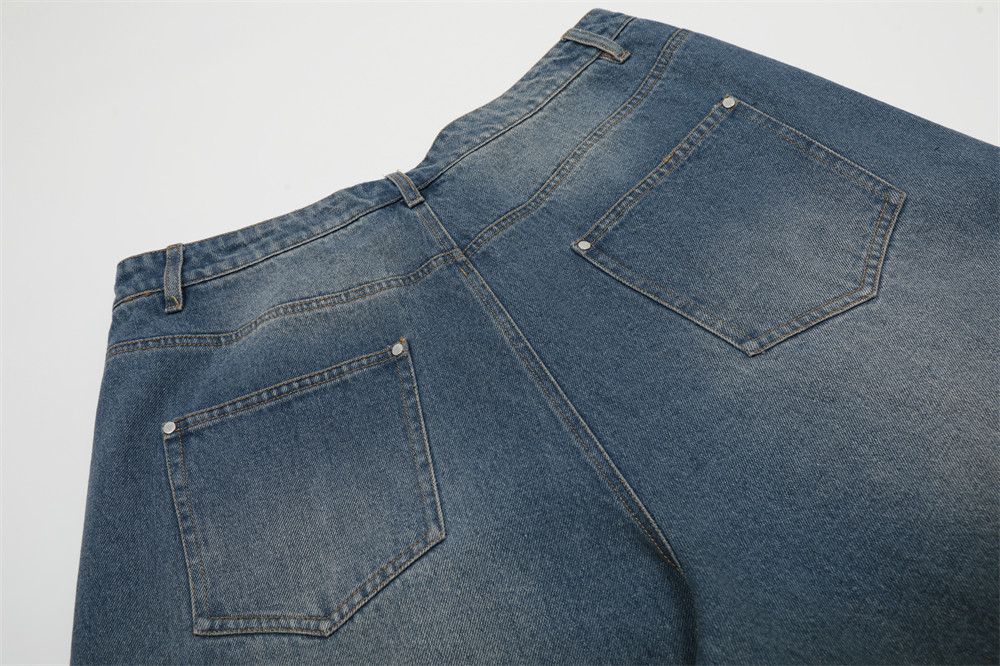 Japanese Brand × Vintage Men's street loose straight washed distressed denim shorts Size US 32 / EU 48 - 6 Thumbnail