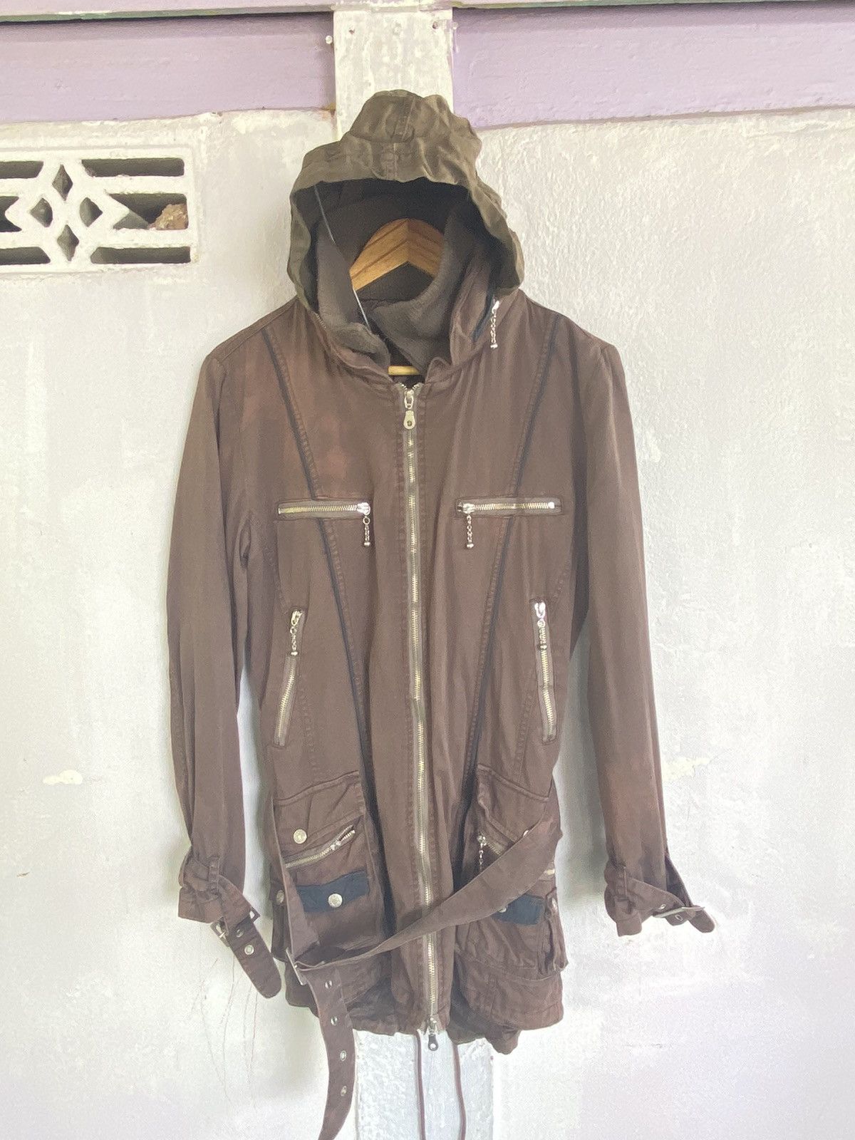 In The Attic × Japanese Brand In The Attic Distressed Long Jacket Hoodie Size US M / EU 48-50 / 2 - 1 Thumbnail