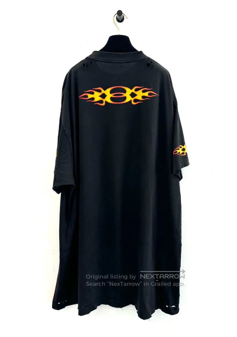 Balenciaga Balenciaga Yellow Double Ring Flame Black Short Sleeve Size US L / EU 52-54 / 3 - 3 Thumbnail
