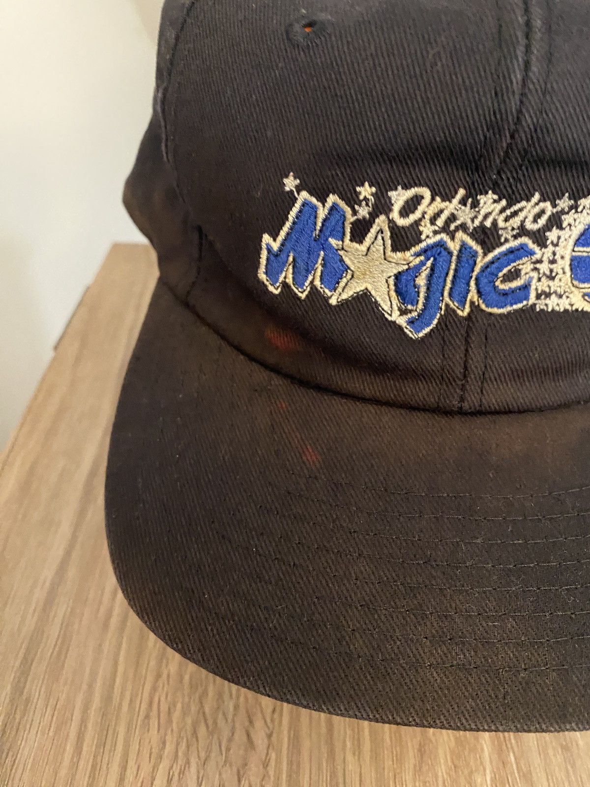 NBA Vintage 90’s Orlando Magic Sun Faded Black Snap Back Hat Cap Size ONE SIZE - 4 Thumbnail
