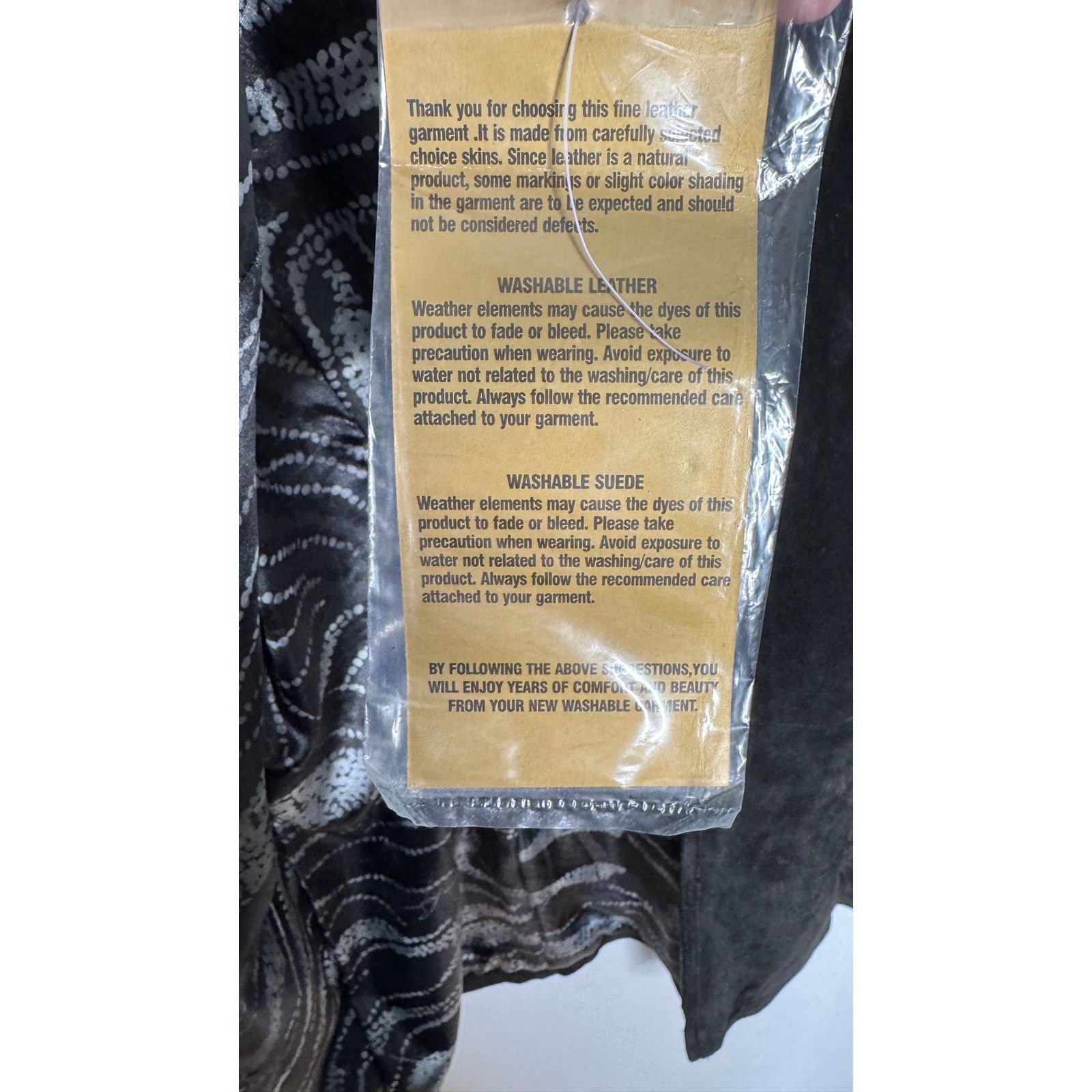 Vintage Y2K Dennis Basso Washable Black Suede Leather Jacket Medium Size M / US 6-8 / IT 42-44 - 17 Thumbnail