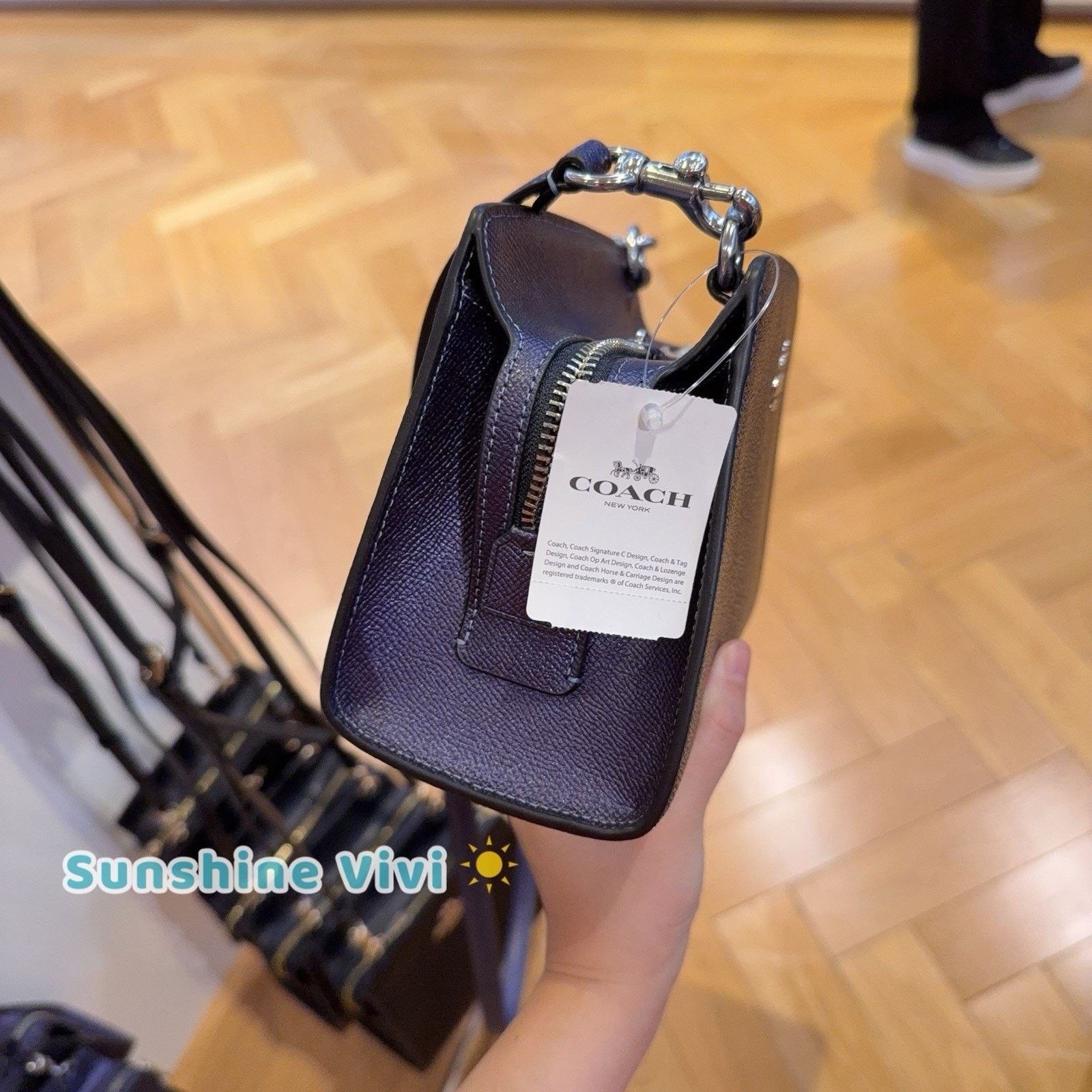 Coach NWT Coach Gia Crossbody Bag Canvas CCK70 BLUE/NAVY Size ONE SIZE - 3 Thumbnail
