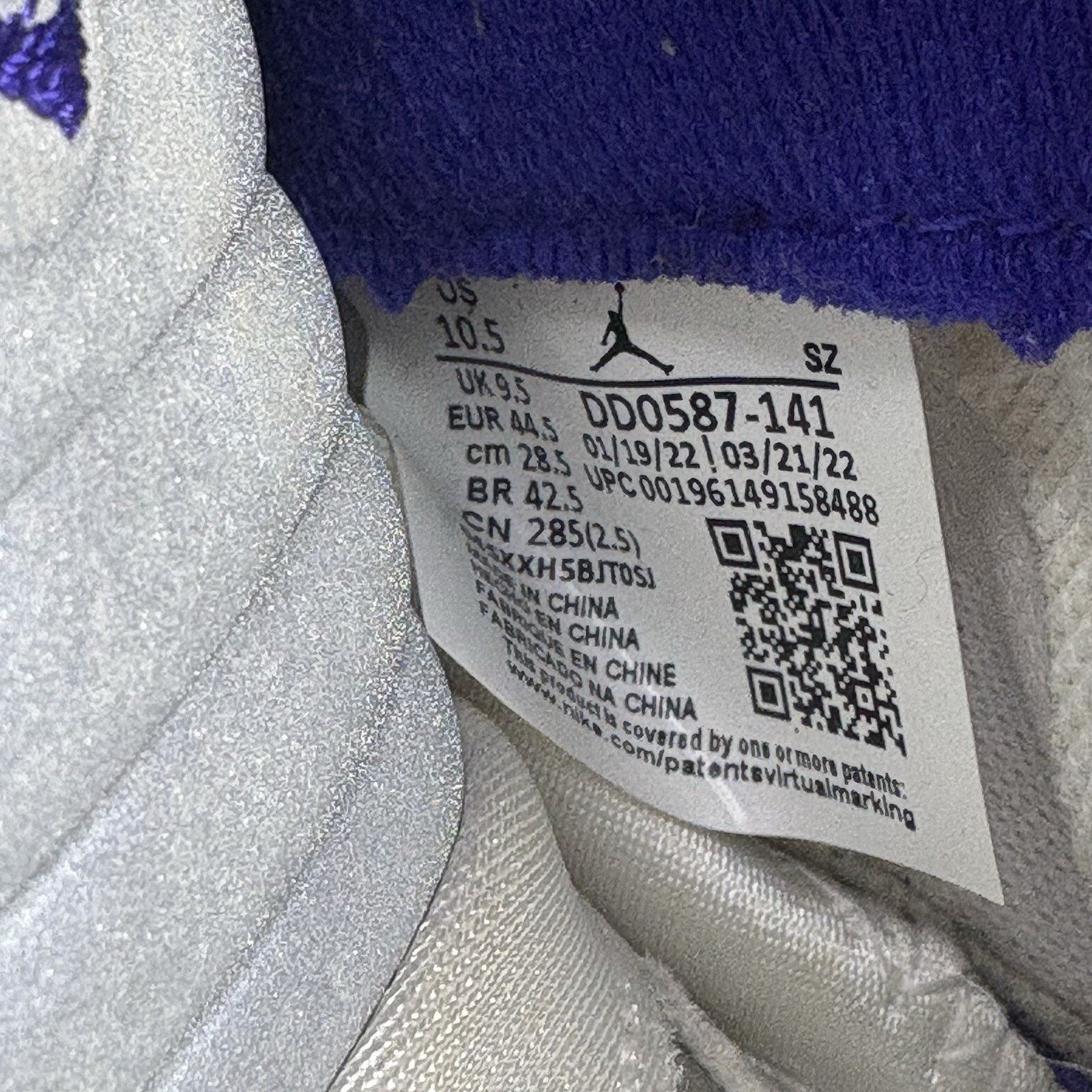 Nike Size 10.5 - Jordan 5 Concord 2022 Size US 10.5 / EU 43-44 - 8 Thumbnail