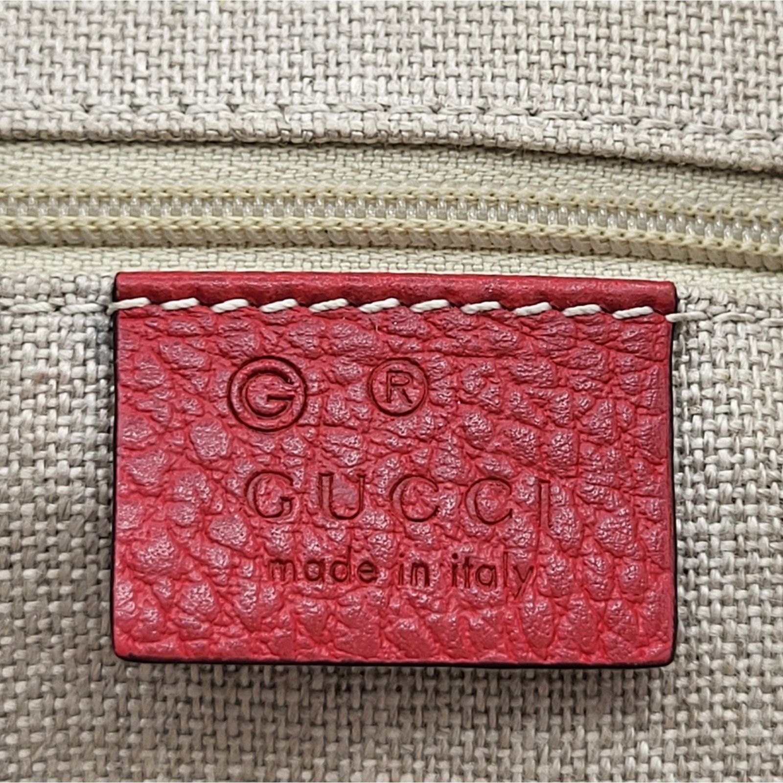 Gucci Gucci Interlocking GG Charm Pebbled Leather Satchel Bag Size ONE SIZE - 11 Thumbnail