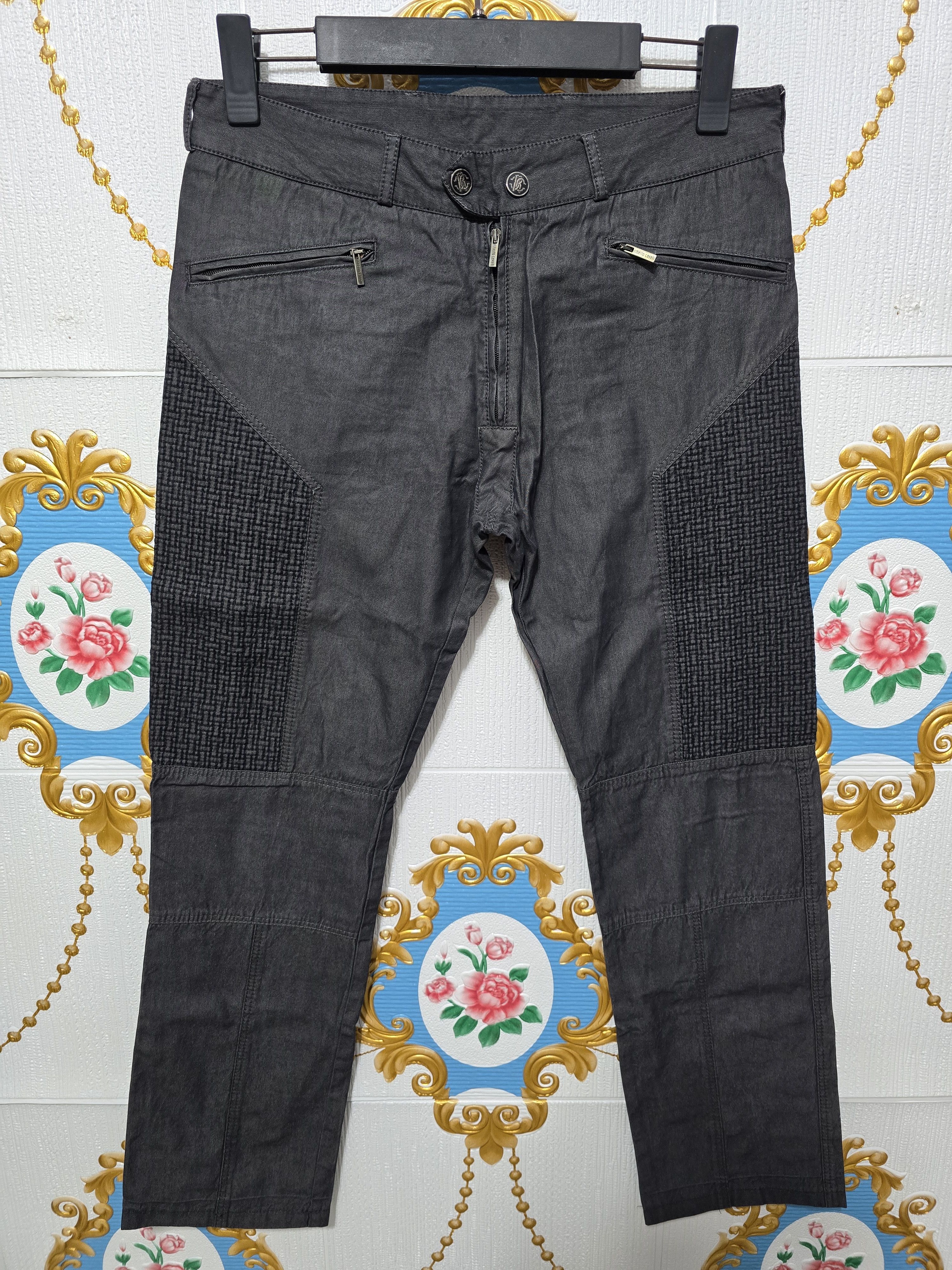Roberto Cavalli ROBERTO CAVALLI biker pants. vintage 2000' , EXCELLENT COND. Size US 32 / EU 48 - 1 Thumbnail