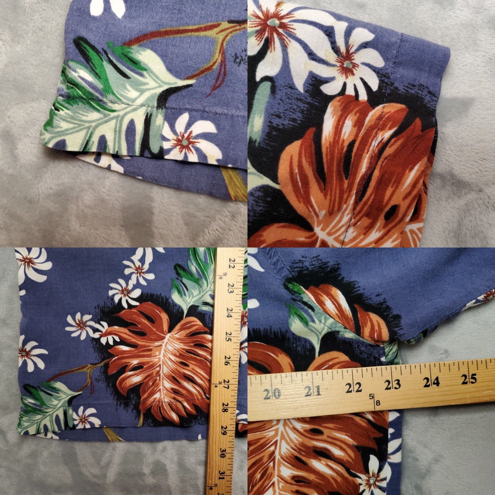 Vintage VINTAGE HawaiiN Shirt Mens L Blue Floral Tropical 100% Rayon Retro Casual Knightsbridge Button-Up Short Sleeve Collared Mens Size US L / EU 52-54 / 3 - 8 Thumbnail