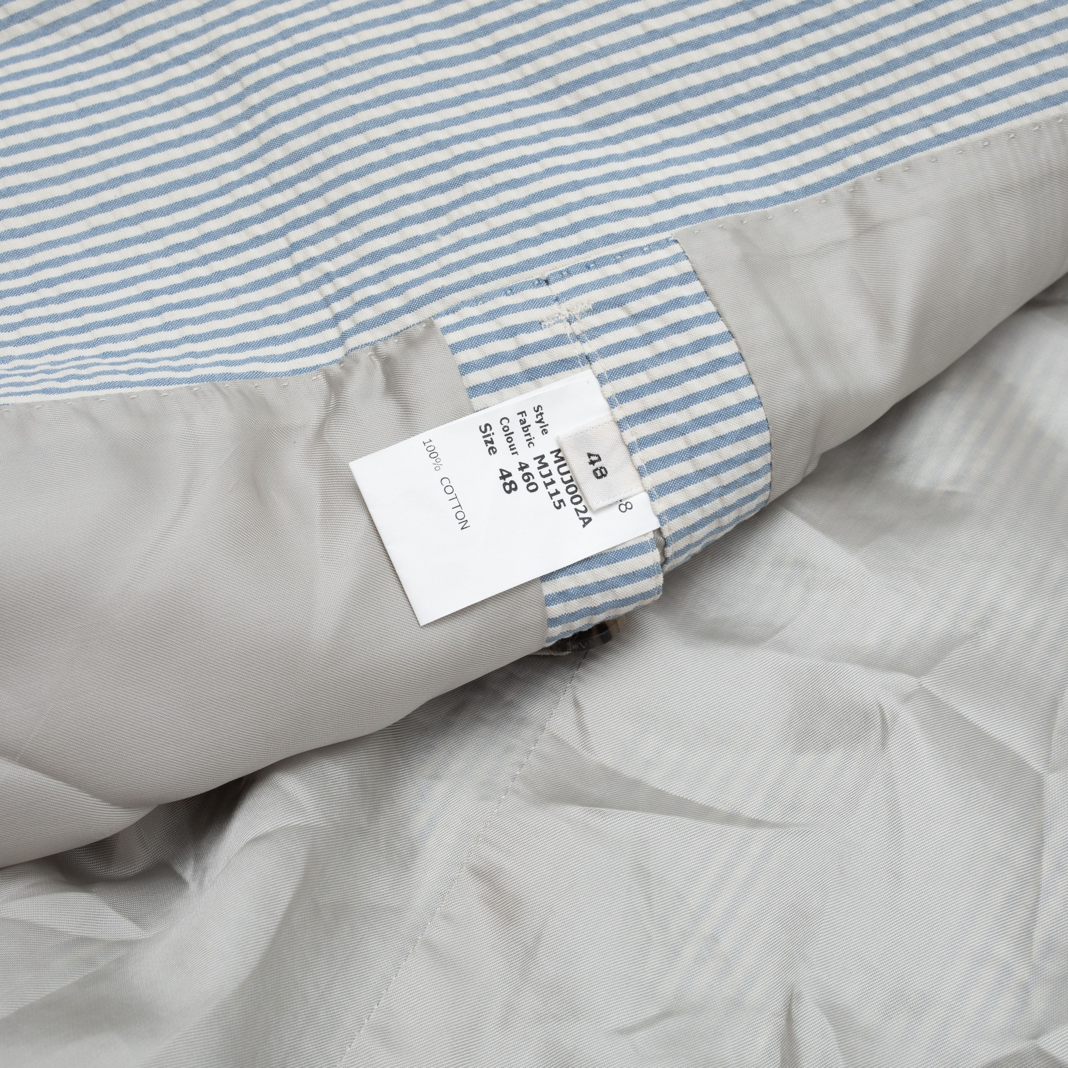 Marc Jacobs MARC JACOBS 1.2k$ Light Blue Striped Cotton Blazer Size US M / EU 48-50 / 2 - 7 Thumbnail