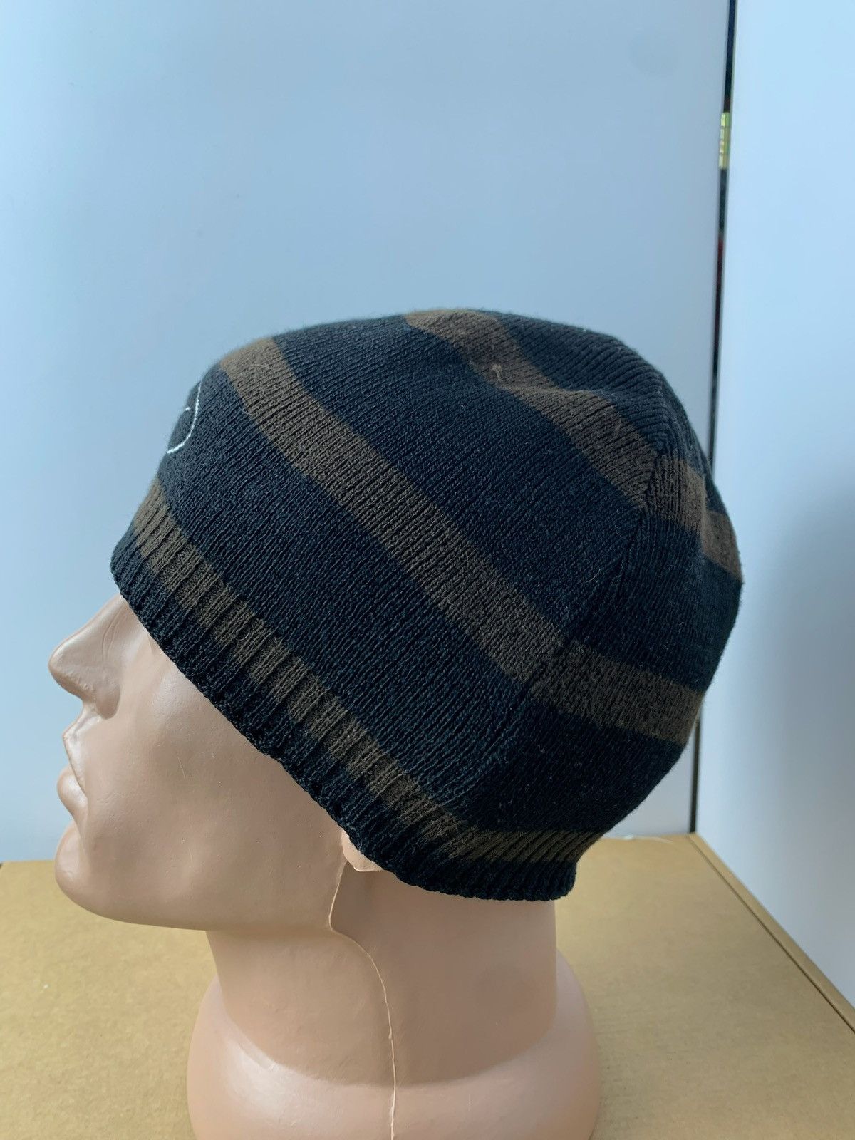 Nike × Vintage Vintage Nike hat striped brown black logo Size ONE SIZE - 3 Thumbnail