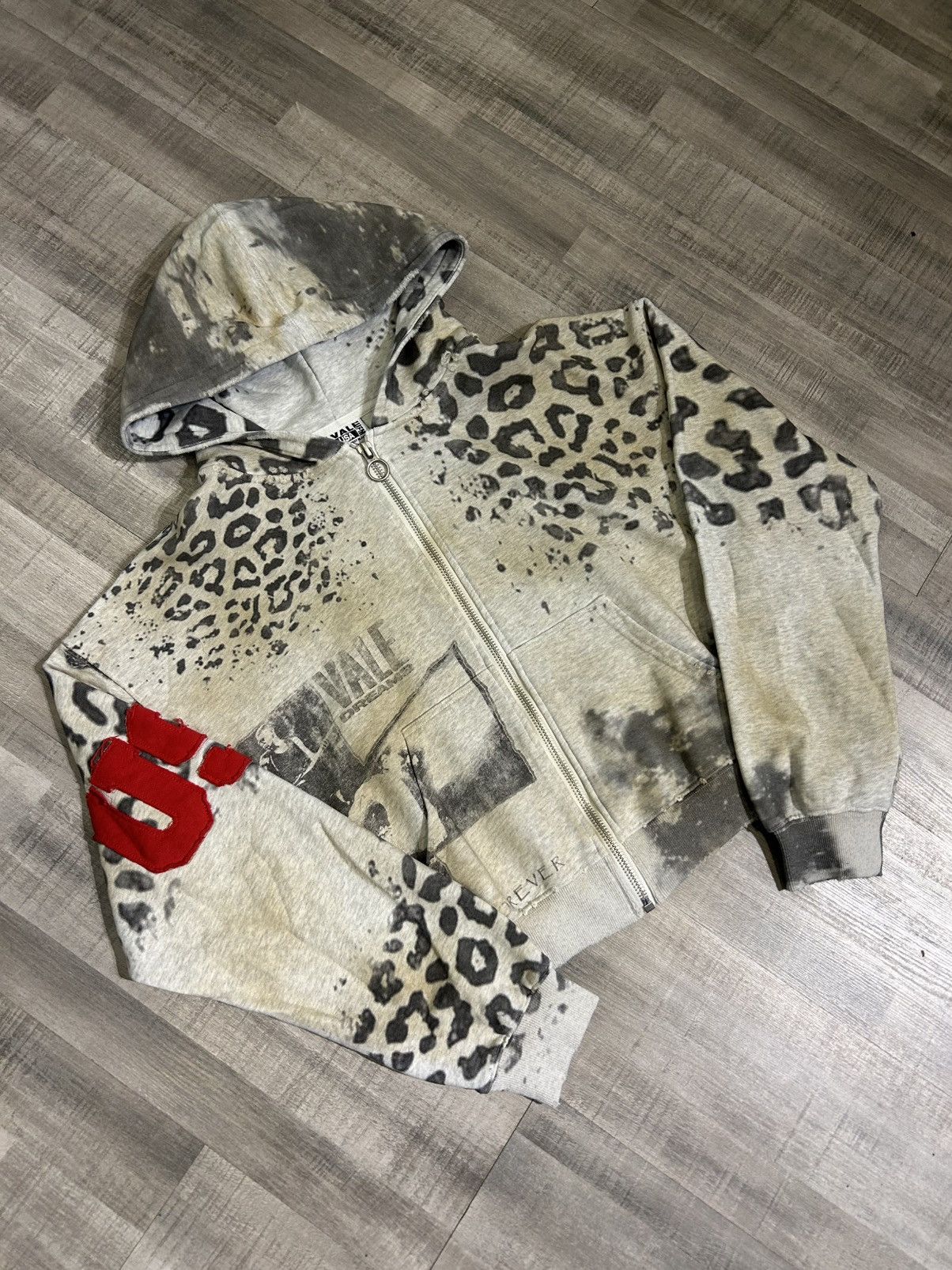Vale Vale Forever Cheetah Zip Up Hoodie Size US XL / EU 56 / 4 - 2 Thumbnail