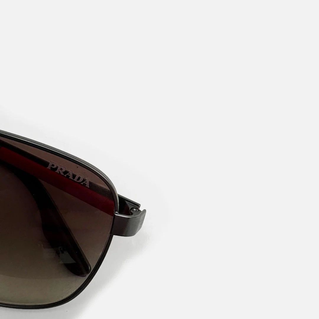 Prada Prada 2000 Vintage Linea Rossa SPS 53X Aviator Sunglasses Size ONE SIZE - 6 Thumbnail