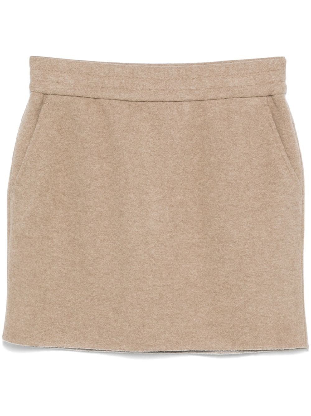 WOOL MINI SKIRT