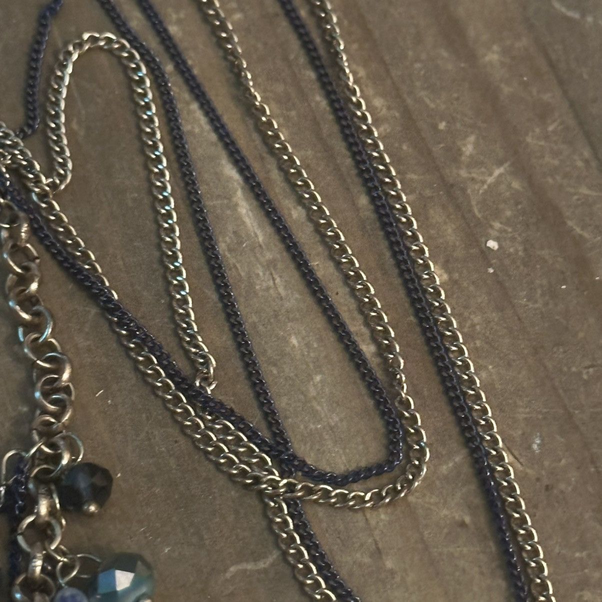 Other Long multi chain dangle bead/charm swag necklace Size ONE SIZE - 4 Thumbnail
