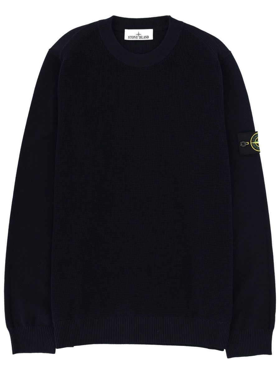 Stone Island STONE ISLAND JERSEY WITH LOGO PATCH - BLUE Size US S / EU 44-46 / 1 - 1 Thumbnail