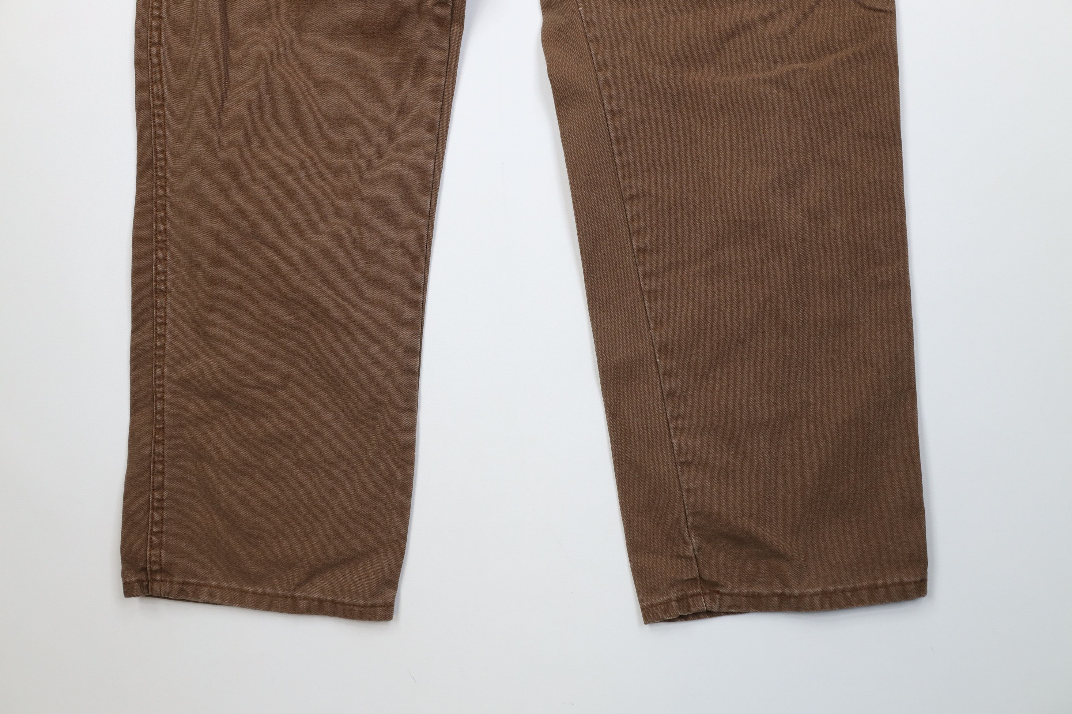 Dickies Vintage Y2K Dickies Wide Leg Dungaree Pants Brown Workwear Size US 36 / EU 52 - 4 Thumbnail