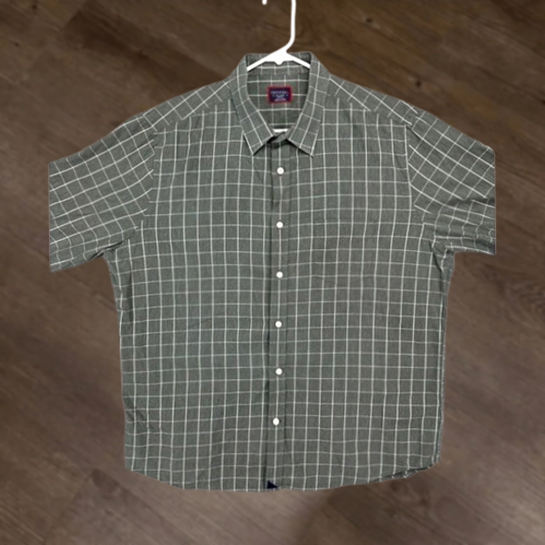 UNTUCKit UNTUCKit Shirt Button Up Mens 2XL Grey Slim Fit Long Sleeve Window Pane Check Size US XXL / EU 58 / 5 - 1 Thumbnail