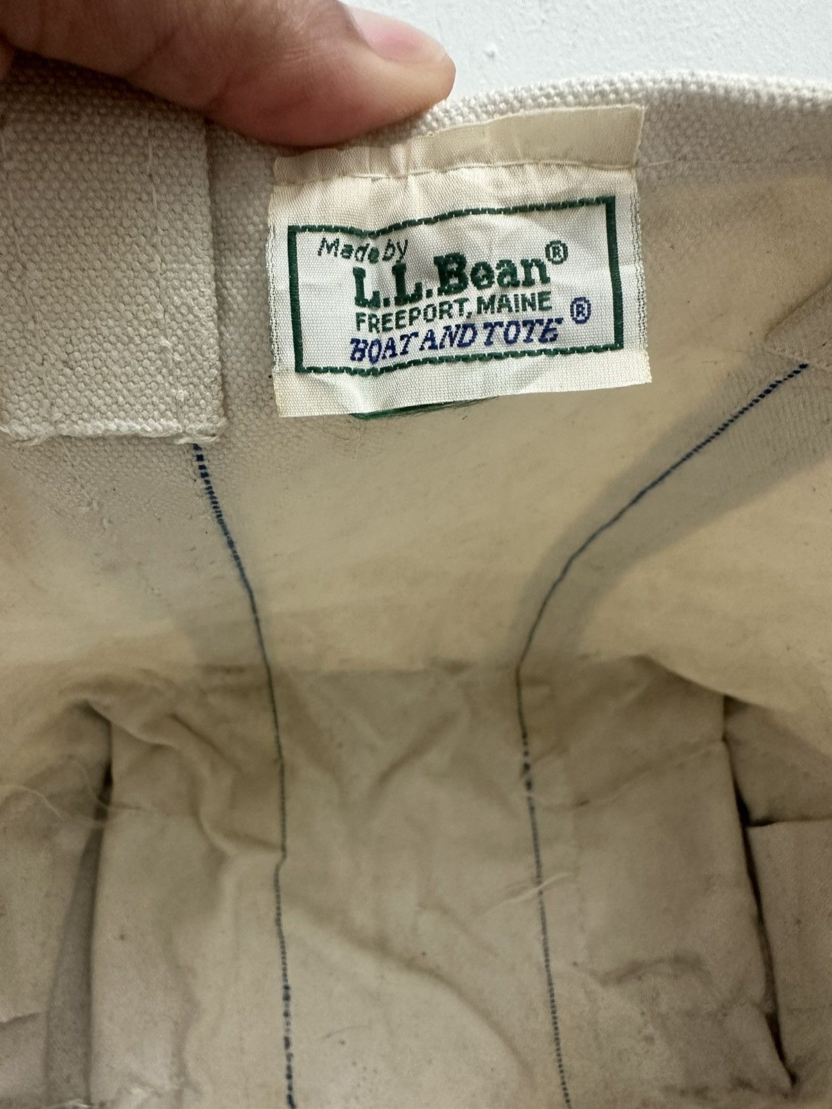 L.L. Bean VINTAGE 80s L.L BEAN BOAT AND TOTE USA DUCK CANVAS RARE BAG Size ONE SIZE - 8 Thumbnail