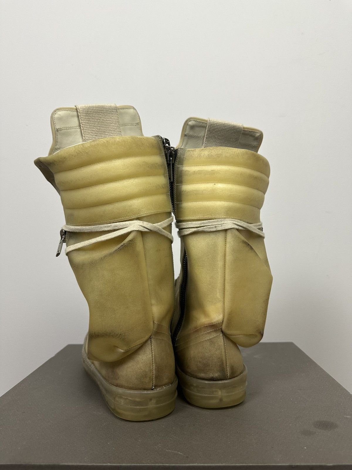 Rick Owens SS23 ‘EDFU’ Apparation Leather Cargobaskets Size US 11 / EU 44 - 3 Thumbnail