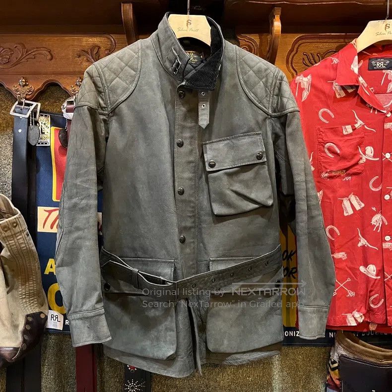 RRL Ralph Lauren RRL Ralph Lauren Vintage Distressed Biker Leather Jacket Size US M / EU 48-50 / 2 - 1 Thumbnail
