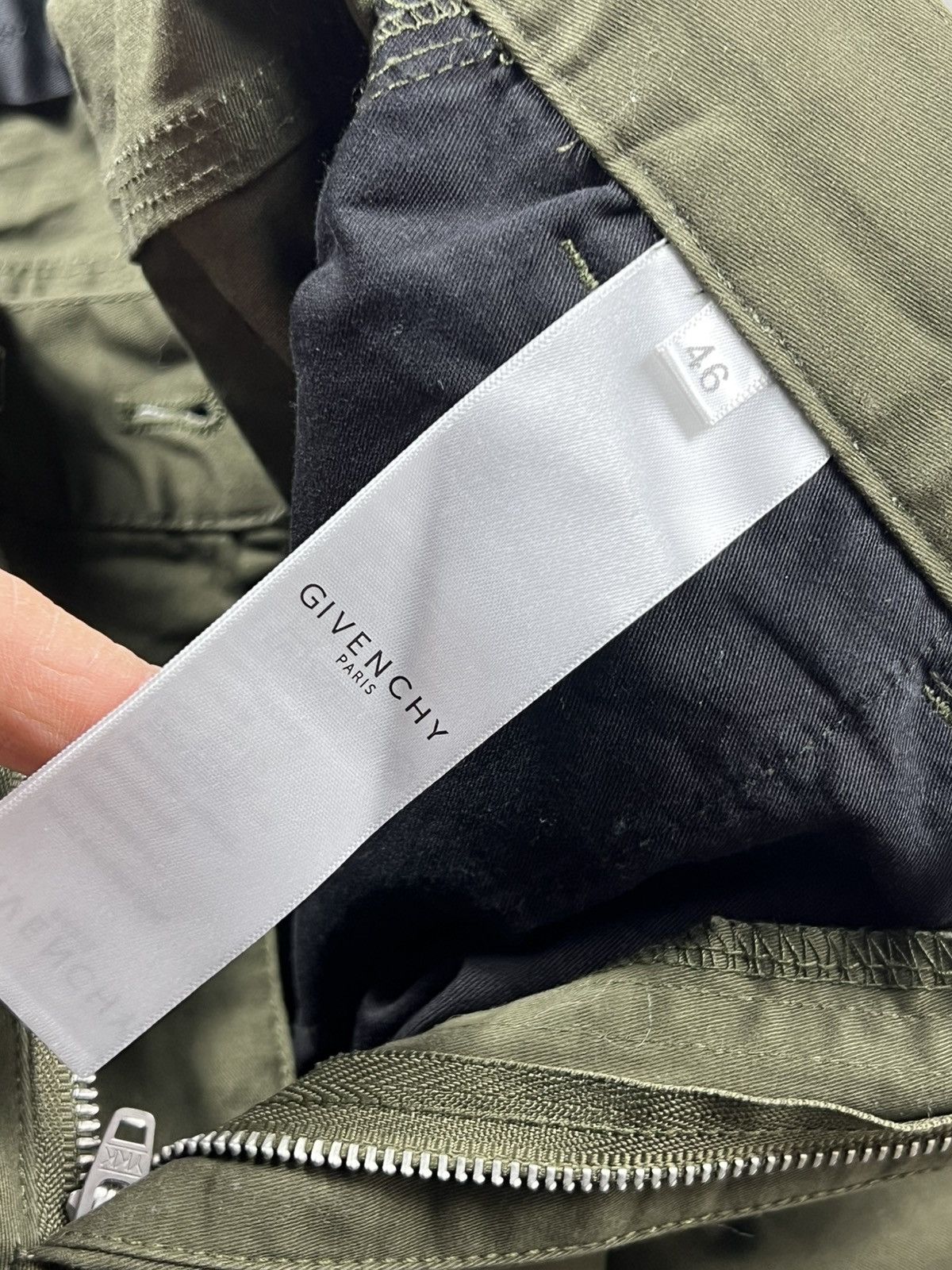 Givenchy Givenchy Zip Detail Pants “Khaki Green” Size US 30 / EU 46 - 12 Thumbnail