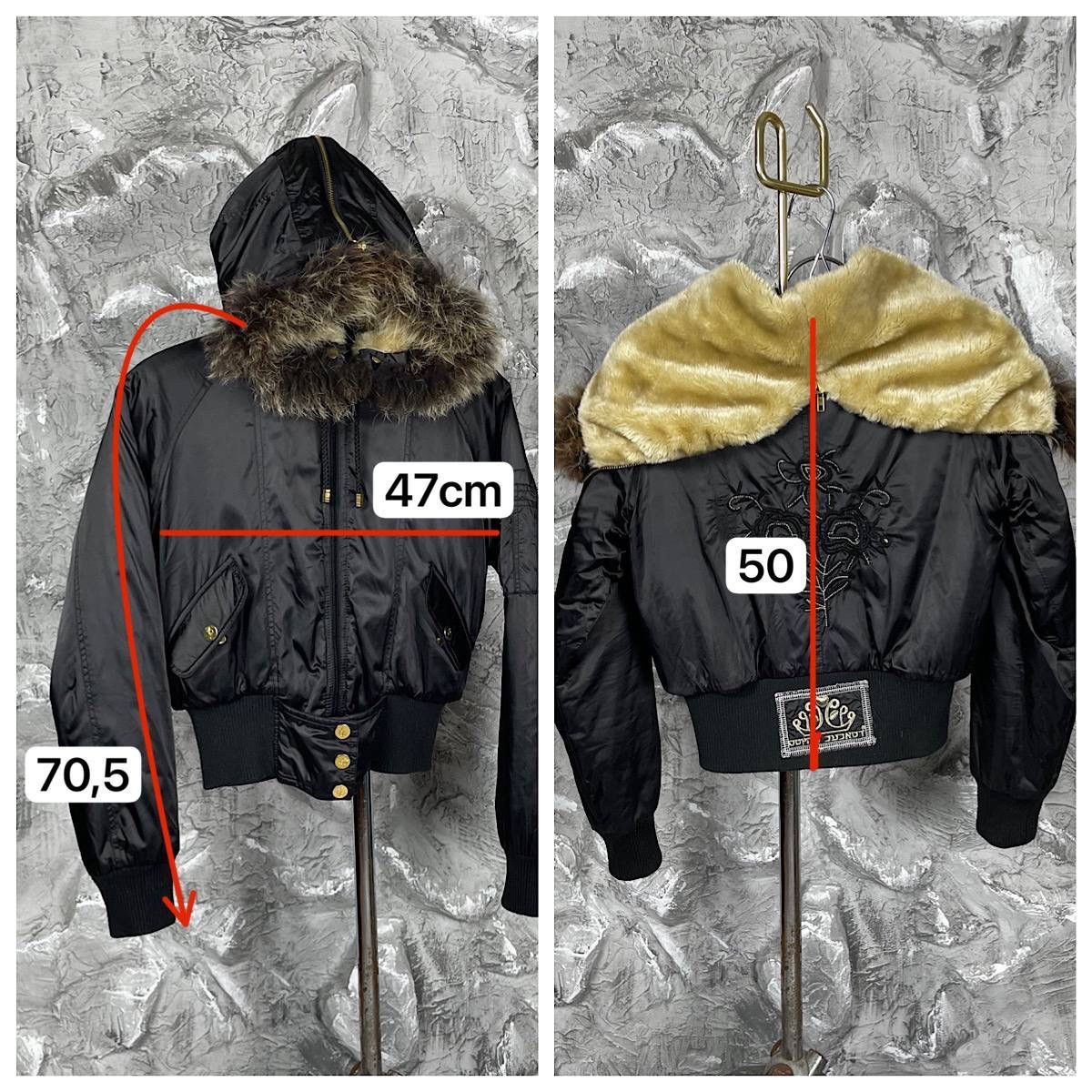 If Six Was Nine × Japanese Brand 2000s Fur Japanese Cropped Bomber Y2K Hysteric Glamour Style Size US S / EU 44-46 / 1 - 18 Thumbnail