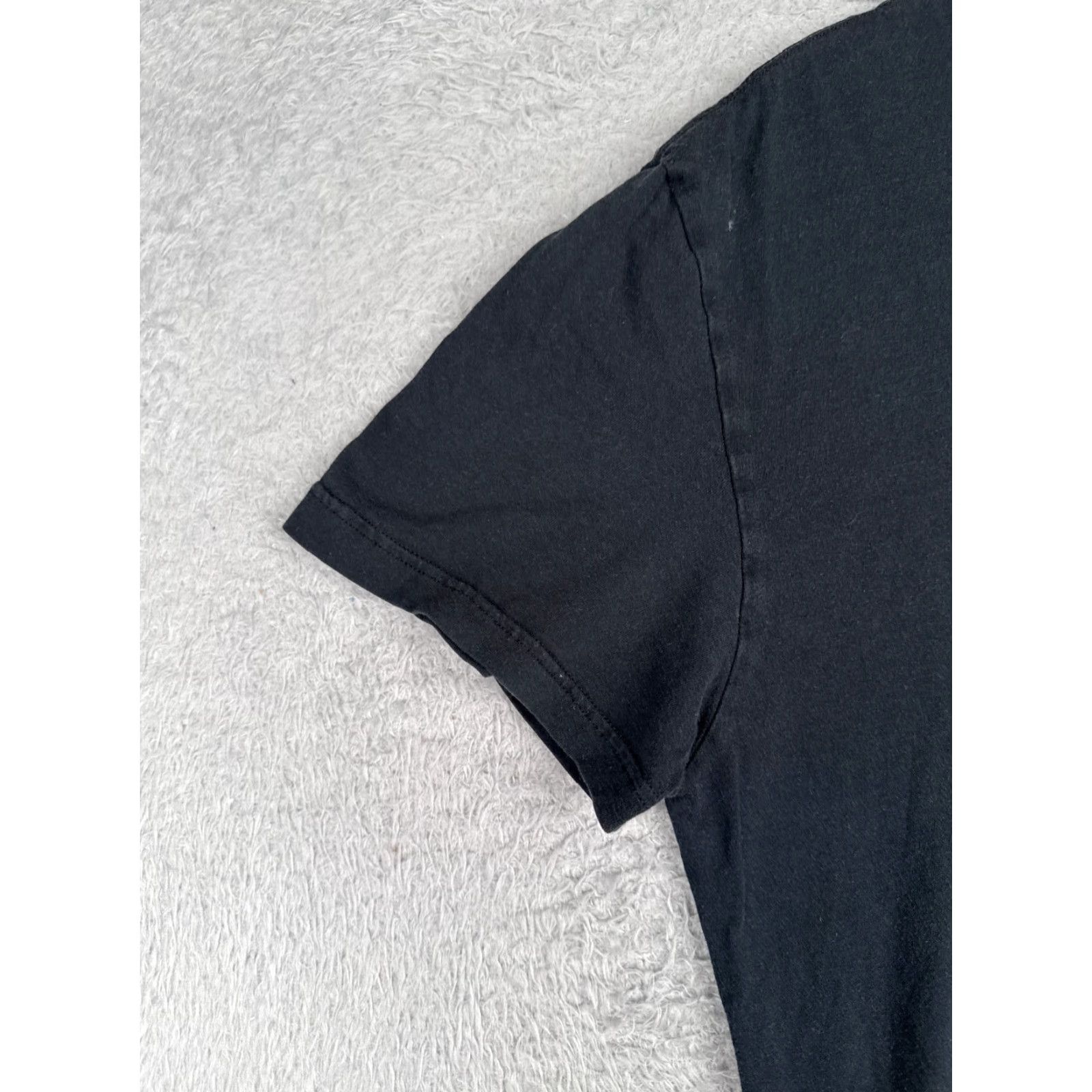 Ralph Lauren VINTAGE Ralph Lauren Shirt Men’s Large Black Crew Neck Cotton Jersey Embroidered Logo 90s Sports American Designer T-Shirt Mens Size US L / EU 52-54 / 3 - 3 Thumbnail