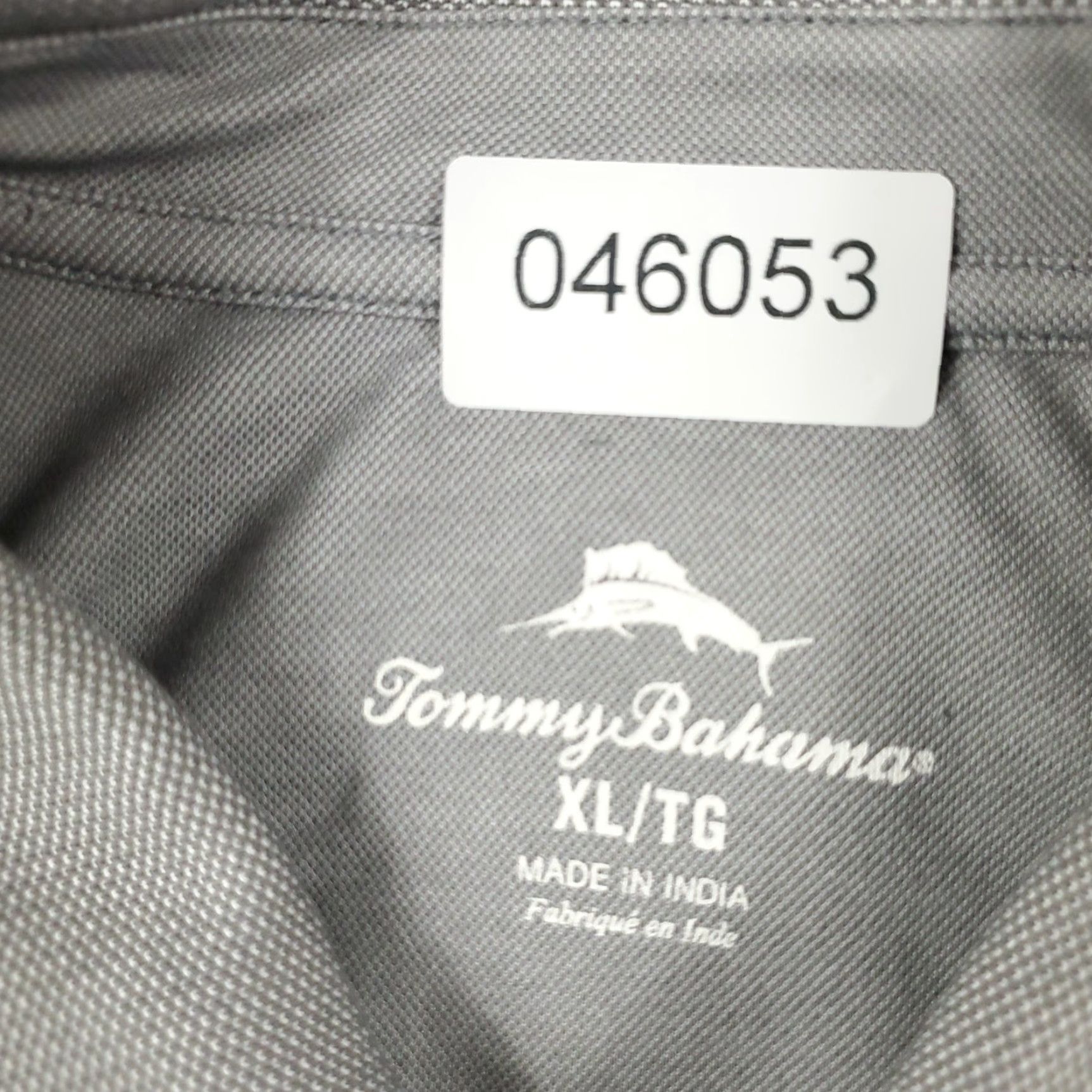 Tommy Bahama Tommy Bahama Polo Shirt Men XL Gray Short Sleeve Casual Cotton Blend Button-Front Classic Polo Mens XL Gray - Preppy Sports American Style Size US XL / EU 56 / 4 - 7 Thumbnail