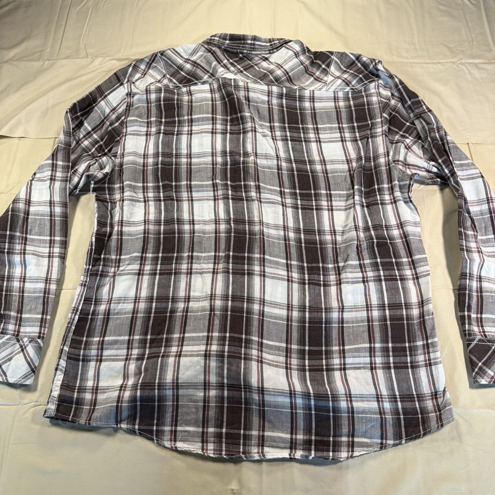 BKE BKE Western Pearl Snap Plaid Long Sleeve Button up Mens 3 XL Size US XXL / EU 58 / 5 - 7 Thumbnail