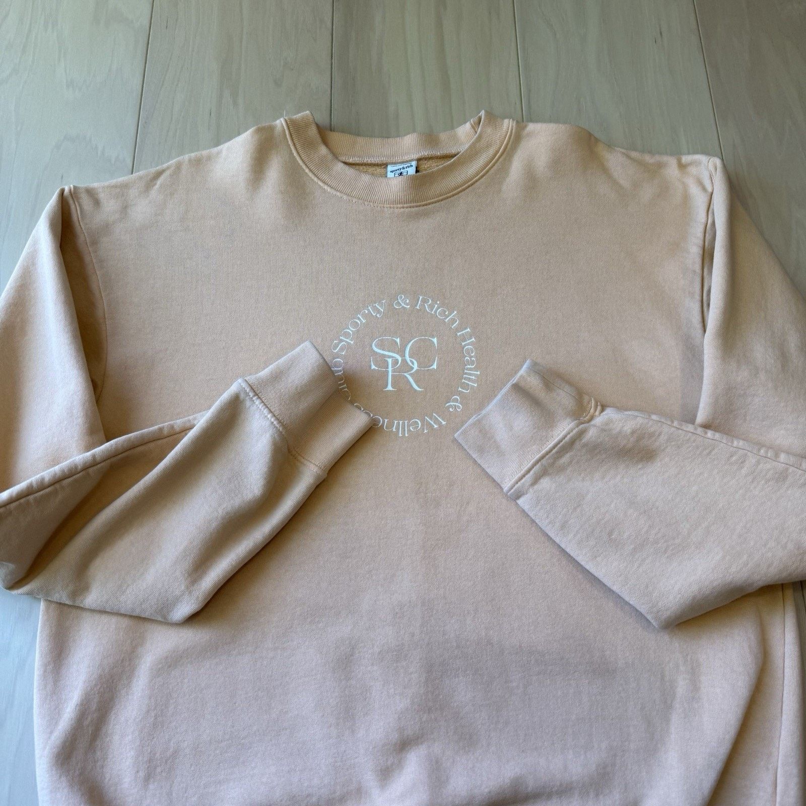 Sporty & Rich Sporty & Rich Sweatshirt Medium Peach Fleece Pullover Size M / US 6-8 / IT 42-44 - 4 Thumbnail