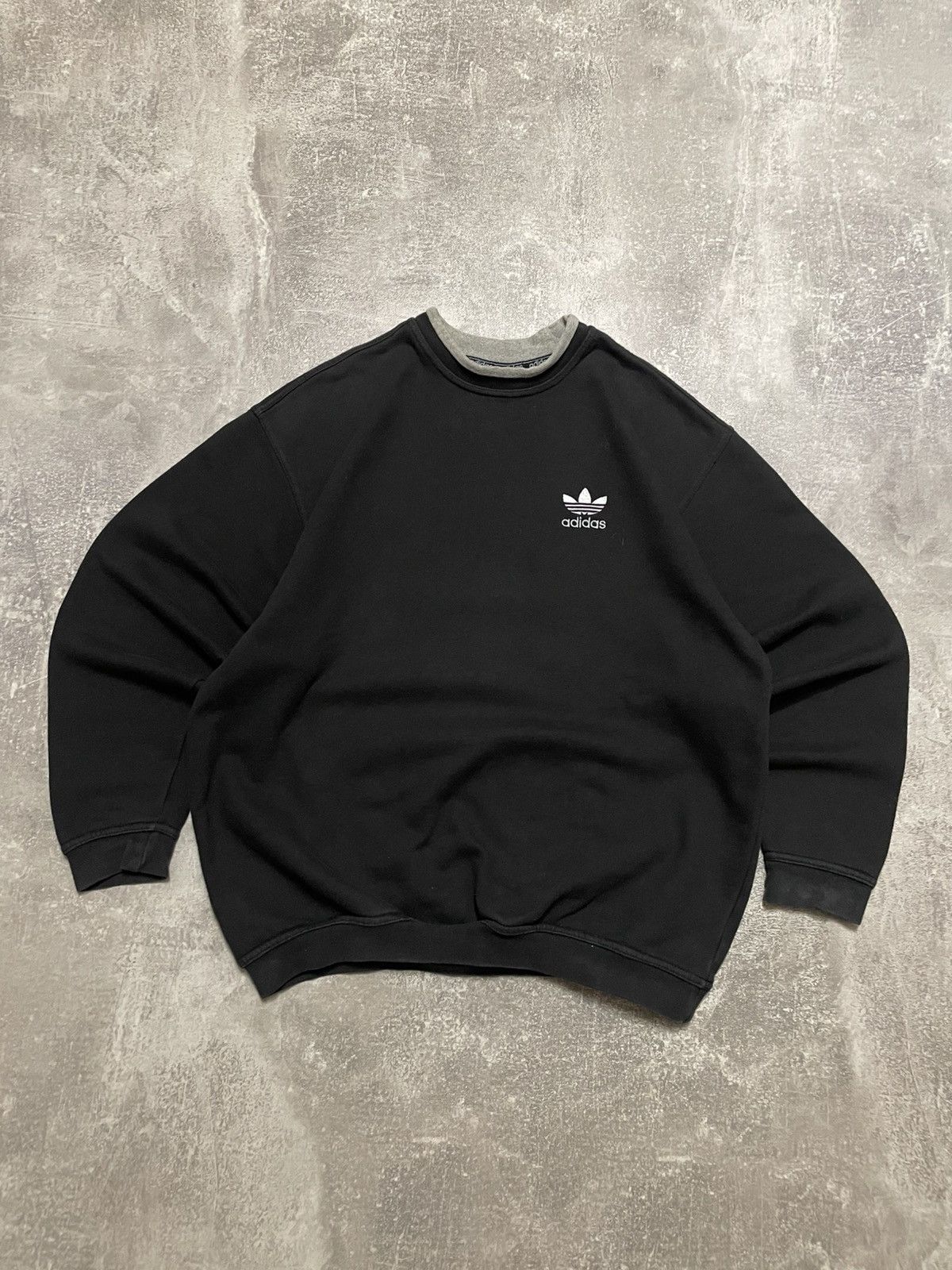 Adidas Vintage 90s Adidas Basic Sweatshirt Crewneck Y2K Size US M / EU 48-50 / 2 - 1 Thumbnail