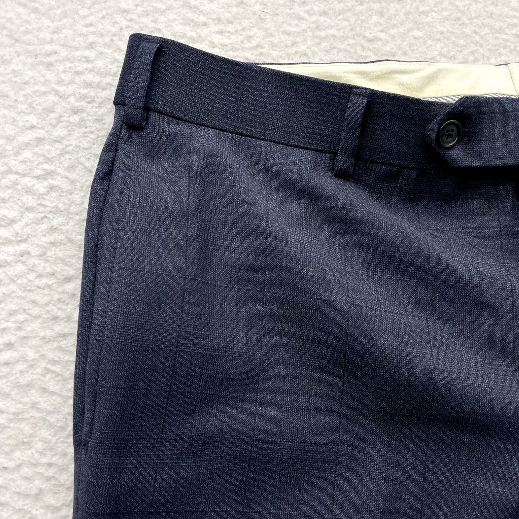 Brooks Brothers Brooks Brothers Regent Pants Mens 38x30 Navy Blue Glen Plaid Dress Pants Size US 38 / EU 54 - 3 Thumbnail