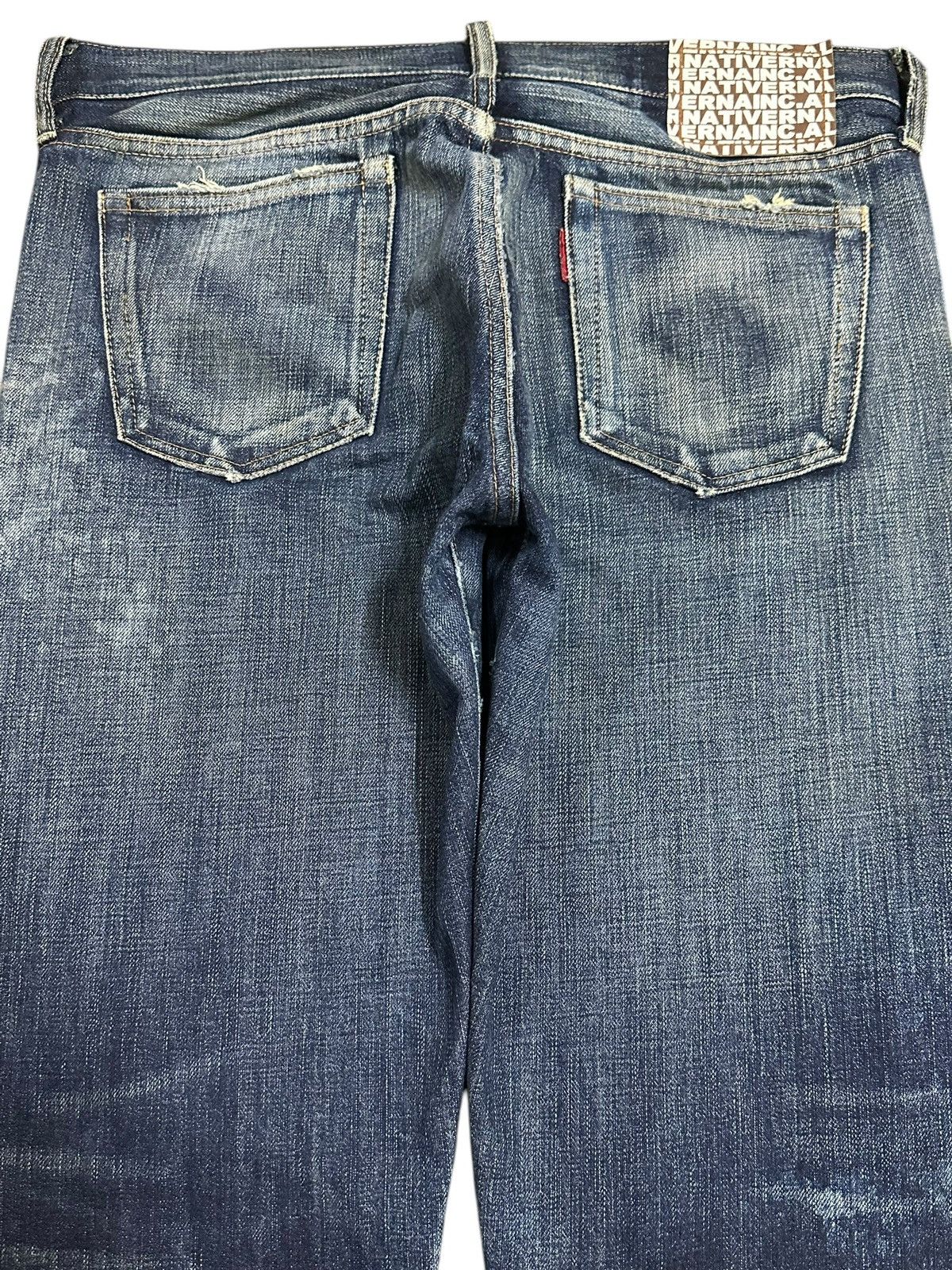 Japanese Brand Vintage Japanese Brand Blue Faded Wash Distressed Jeans Size US 32 / EU 48 - 5 Thumbnail