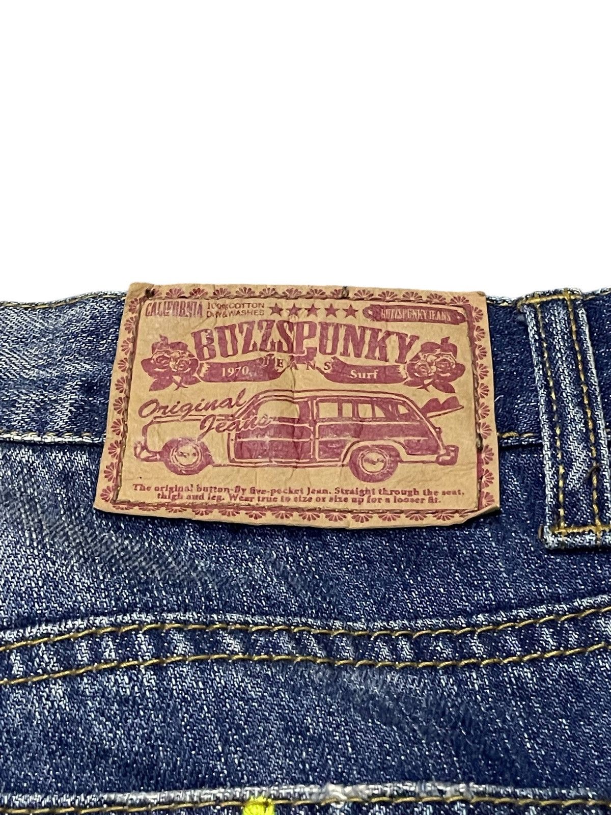Hysteric Glamour × Shellac Buzz Spunky Japan Archive Surfer Patched Loose Jeans Size US 30 / EU 46 - 24 Thumbnail