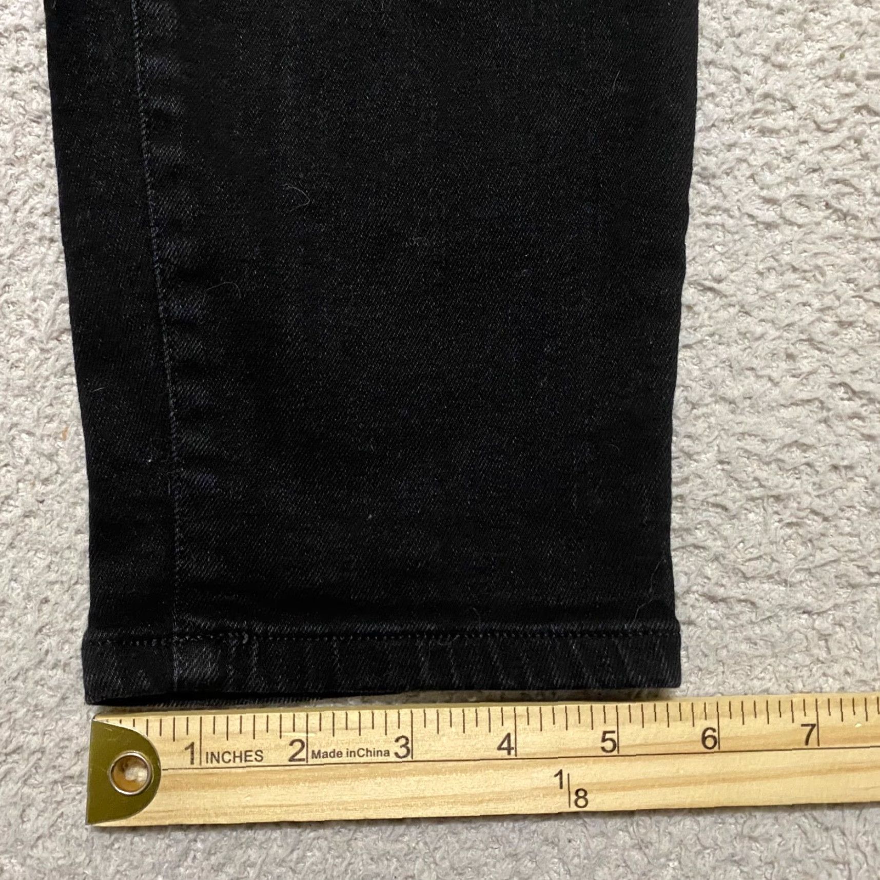 Everlane Everlane Jeans Womens High Rise Dark Wash Skinny Crop 33 Black Denim Cotton Spandex 5-Pocket Regular Womens Jeans Size 24" / US 00 / IT 34 - 2 Thumbnail