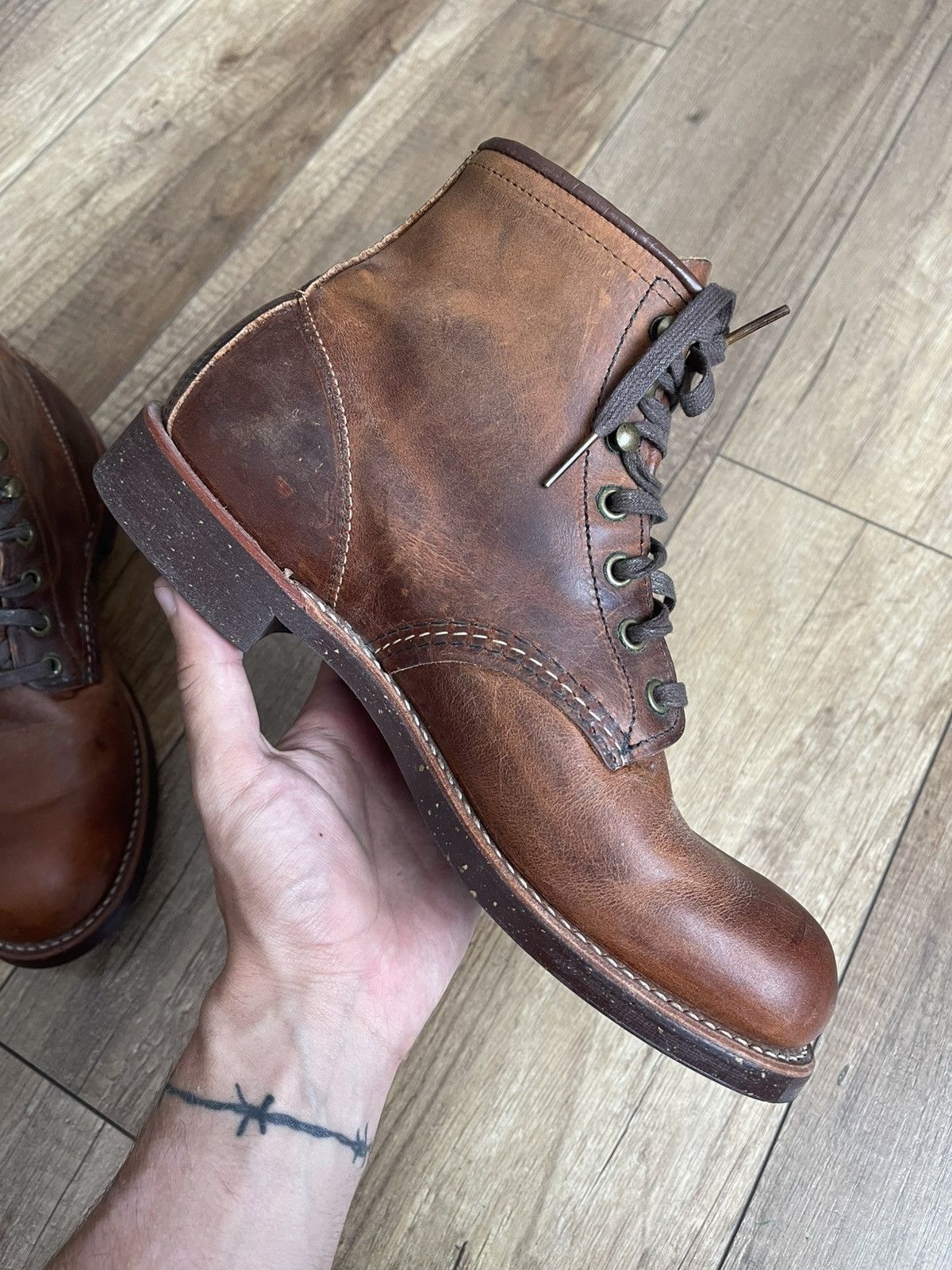 Red Wing Red Wing 2959 Blacksmith Vintage Leather Shoes Boots USA Size US 7.5 / EU 40-41 - 10 Thumbnail
