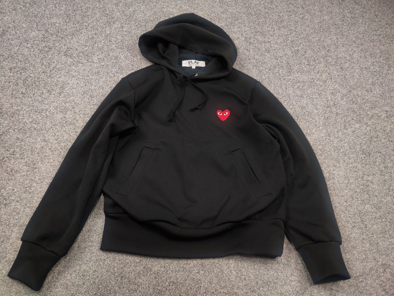 Comme des Garcons Comme Des Garcons Play Japan Black Red Heart Logo Hoodie Size L / US 10 / IT 46 - 5 Thumbnail