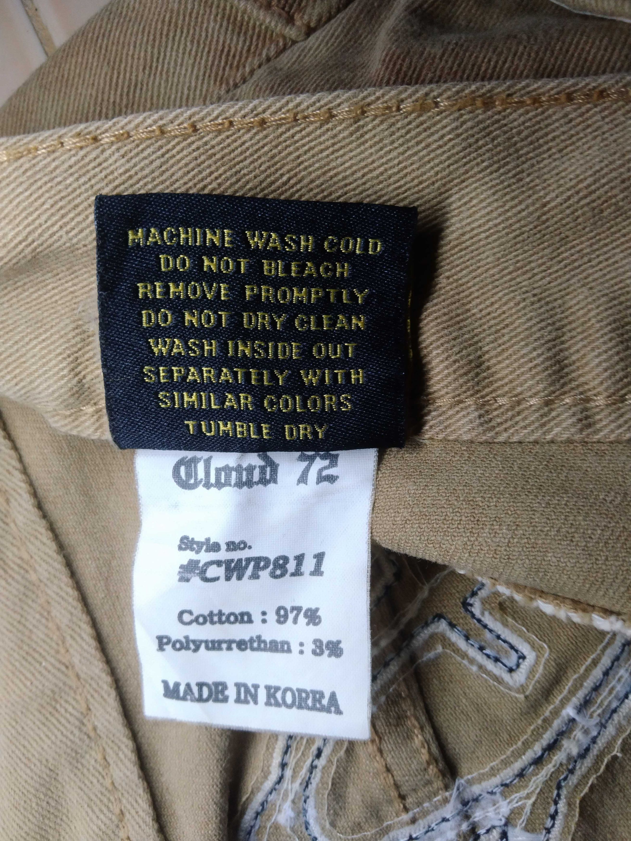 Japanese Brand Cloud 72 Denim Pants Beige (oil coated) Size US 34 / EU 50 - 9 Thumbnail