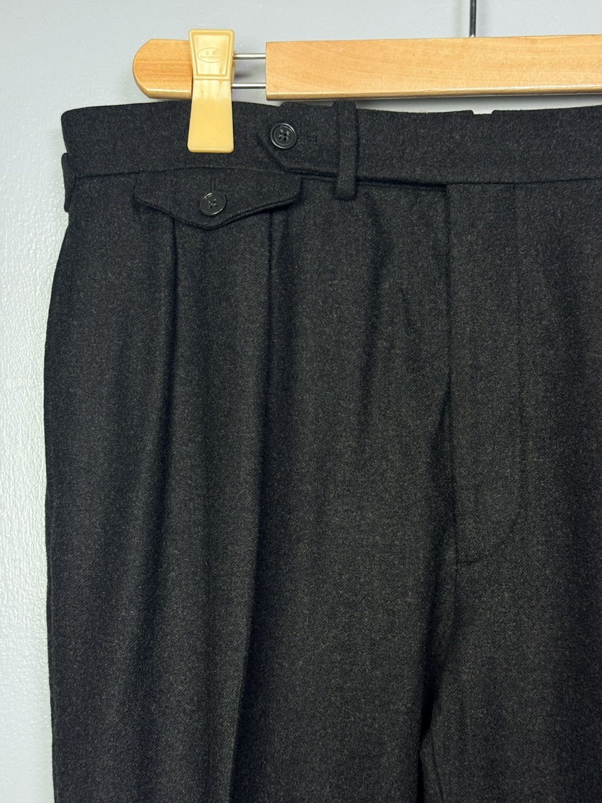 Ralph Lauren Purple Label Ralph Lauren Purple Label Gregory Wool Flannel Trouser Size US 34 / EU 50 - 2 Thumbnail