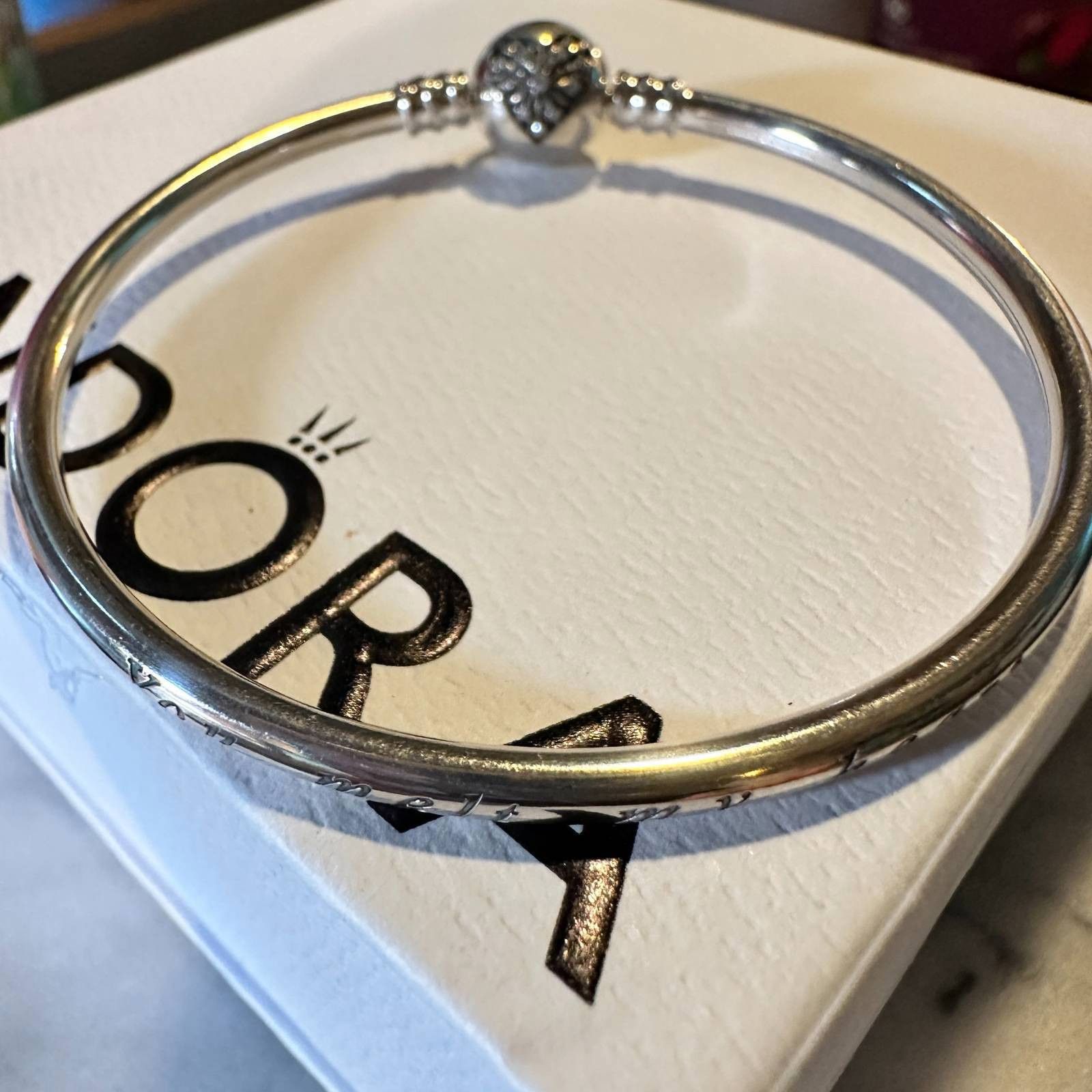 pandora Authentic Pandora Retired Winter Wonderland "YOU MELT MY HEA Size ONE SIZE - 7 Thumbnail
